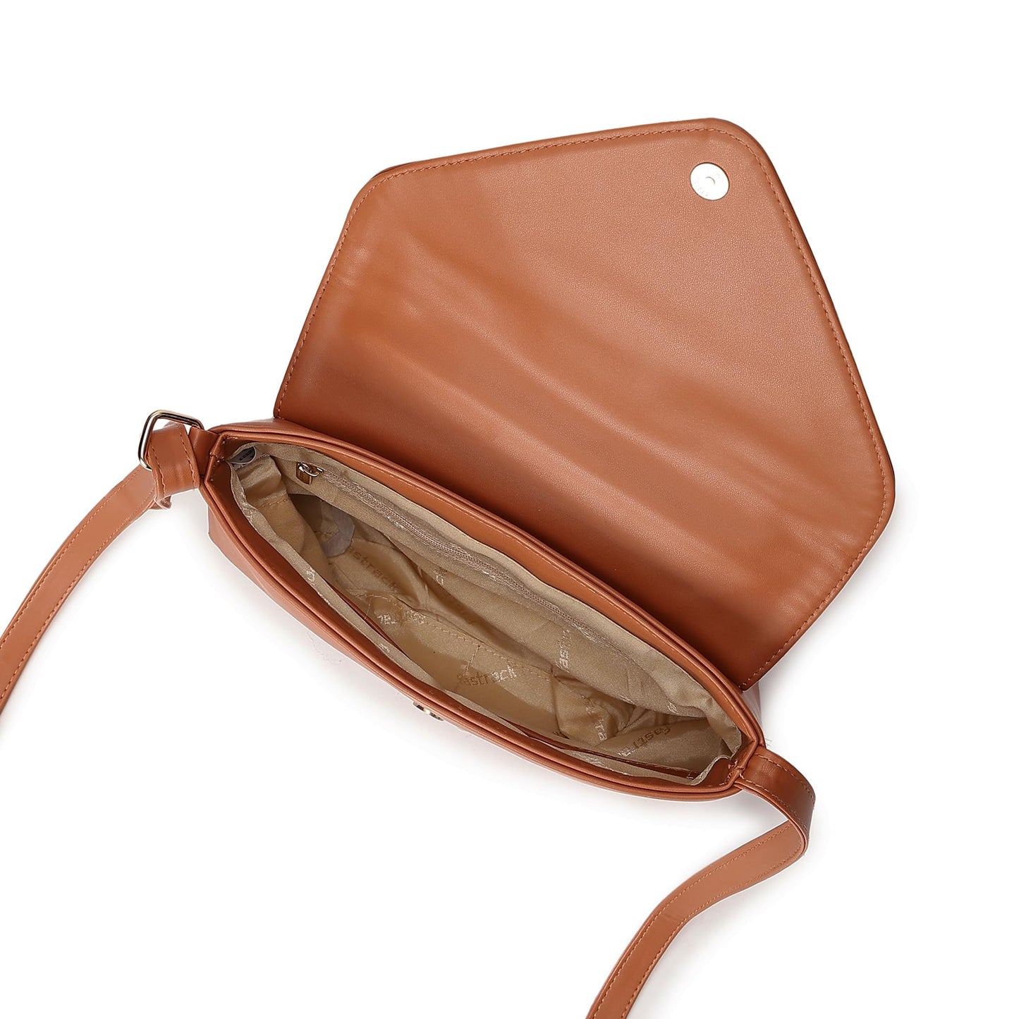 Fastrack Women's Flap Closure Sling Bag | Magnetic Button Lock, Adjustable Sling, Inner Zip and Slip Pockets | Stylish Everyday Bag | Sling Bag for Casual Carry