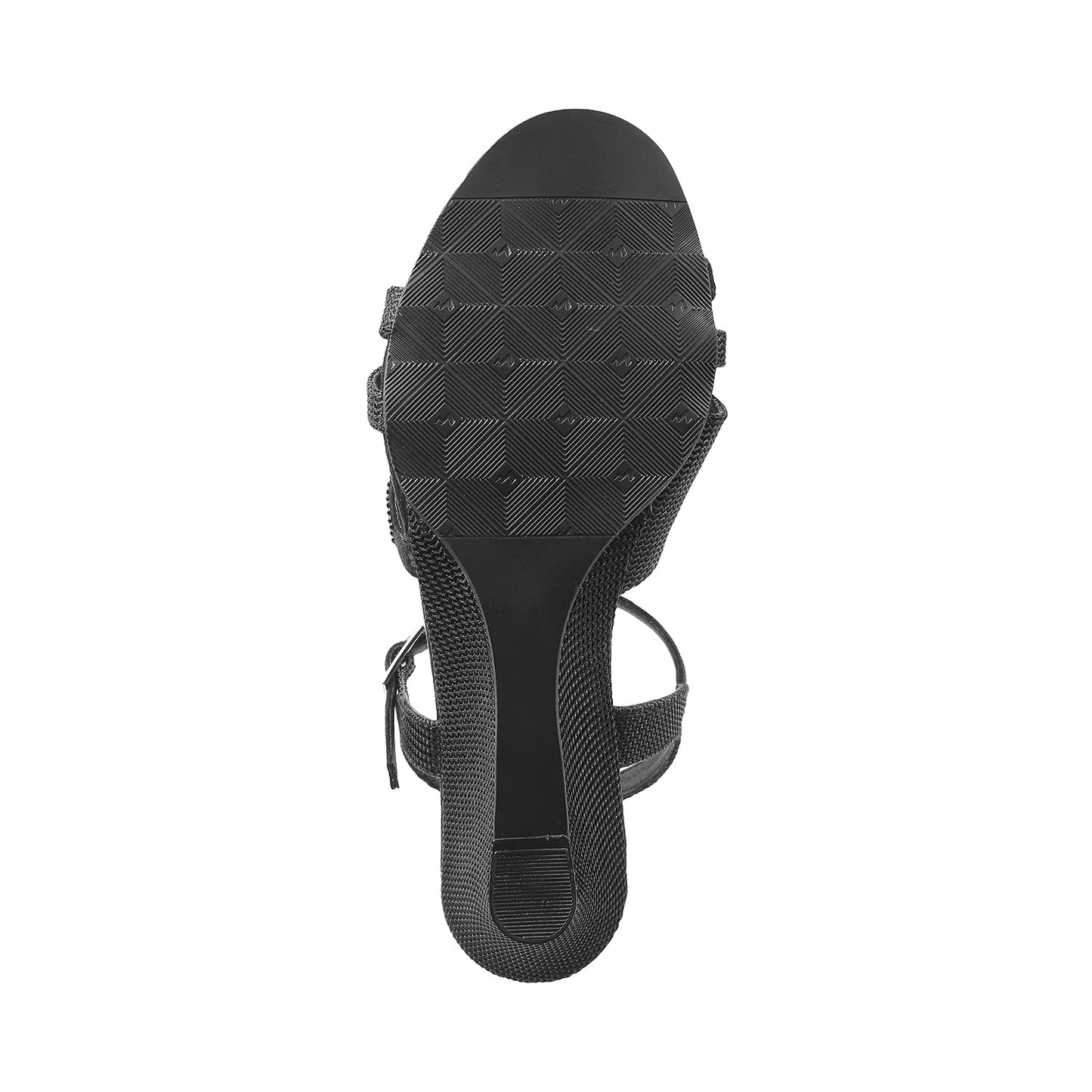 Metro Womens Synthetic Black Sandals - SaumyasStore