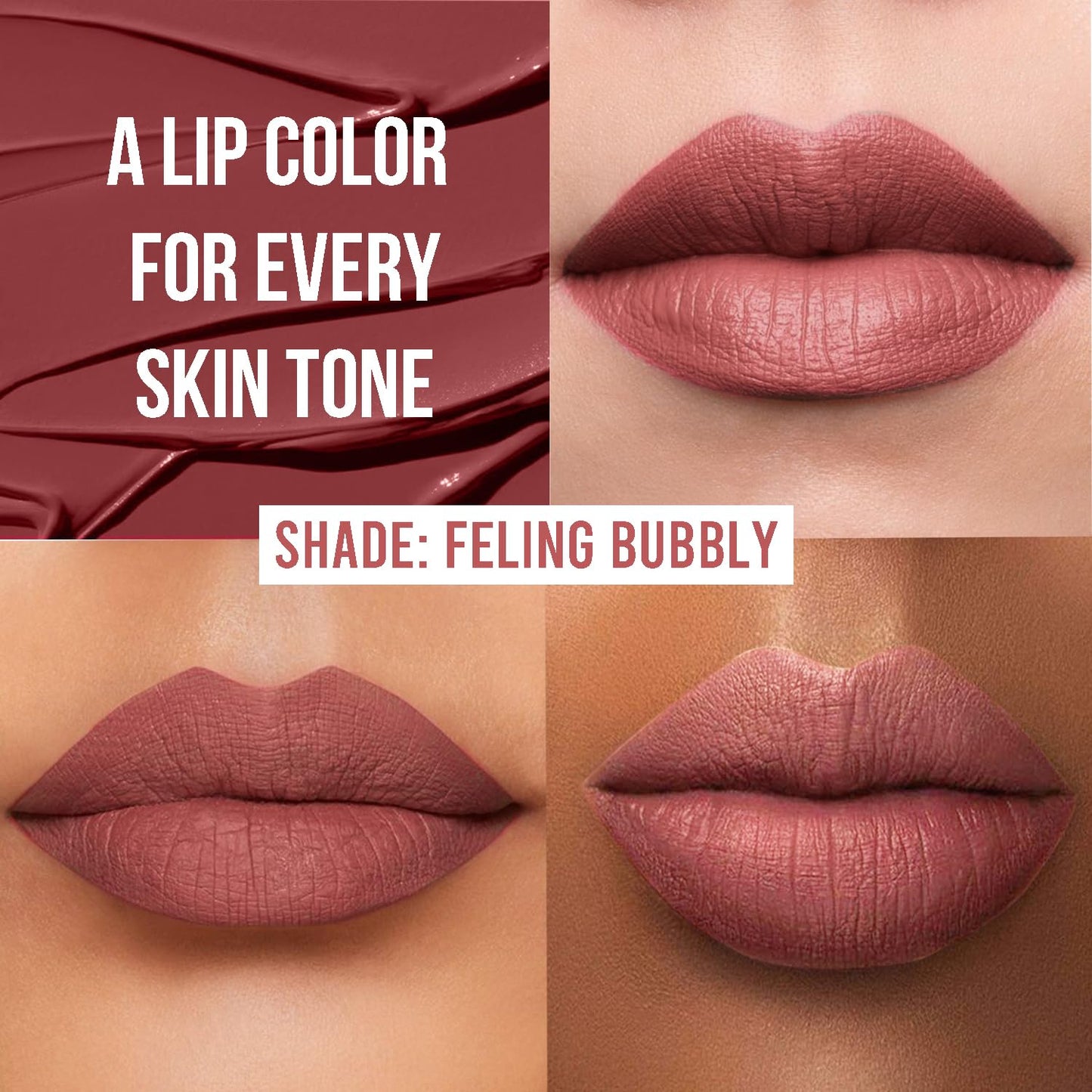 INSIGHT 24 Hrs Non-Transfer Matte Lipstick | Lightweight, Highly Pigmented, Long Wear | Kiss Proof & Smudge Proof | With Vitamin E & Jojoba Oil | Vegan, Toxin Free | Shade 07 - Feeling Bubbly (3g)
