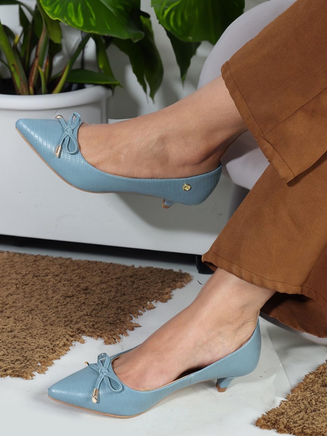 Carlton London Women's Slip On Pumps Colour-Navy, Size-UK 7