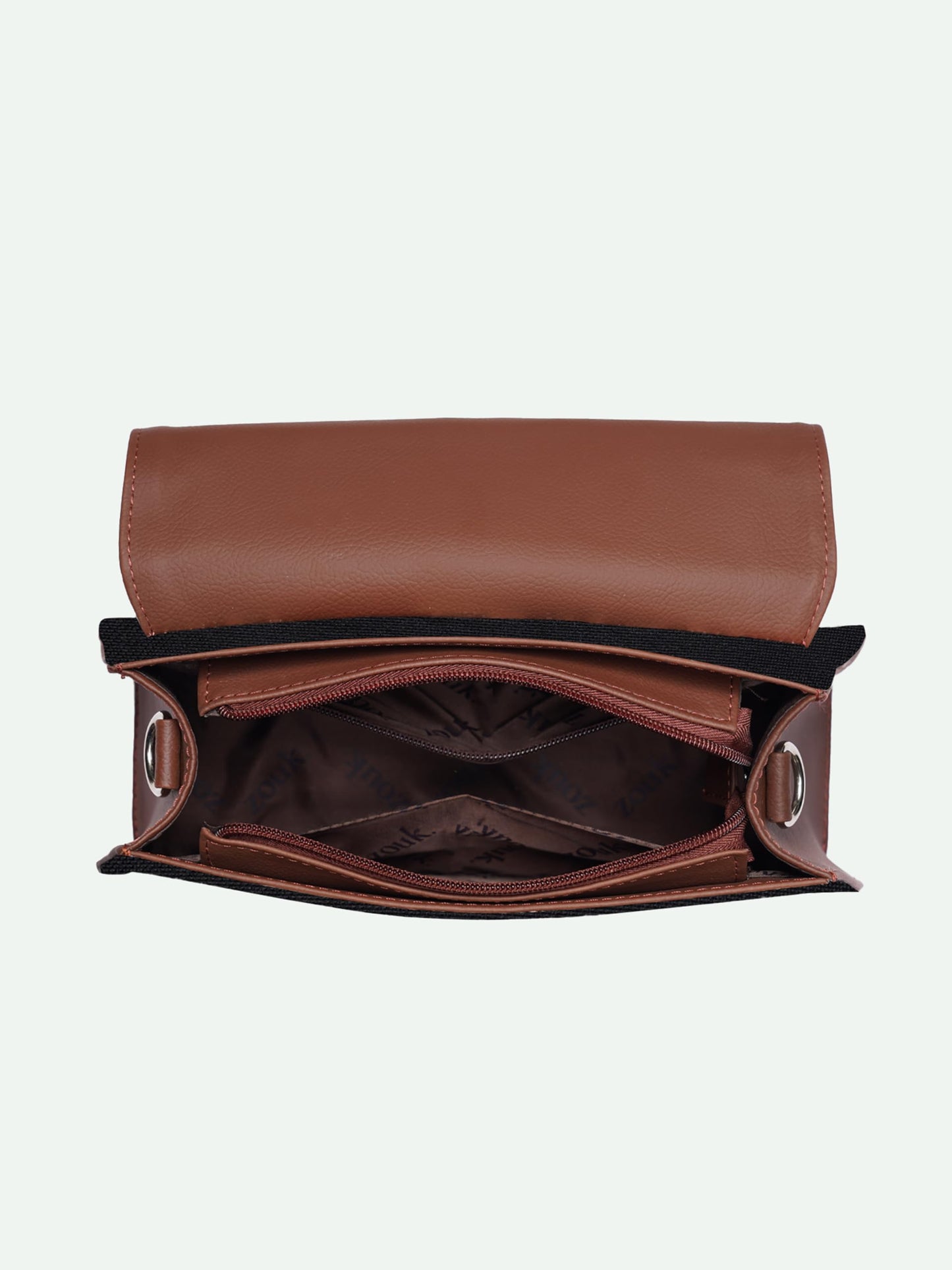 ZOUK Kriti Sanon Collection - Royal Indian Peacock Motif Iconic Evening Satchel | Vegan Leather Handbag for Women | Stylish, Lightweight & Spacious | Motif