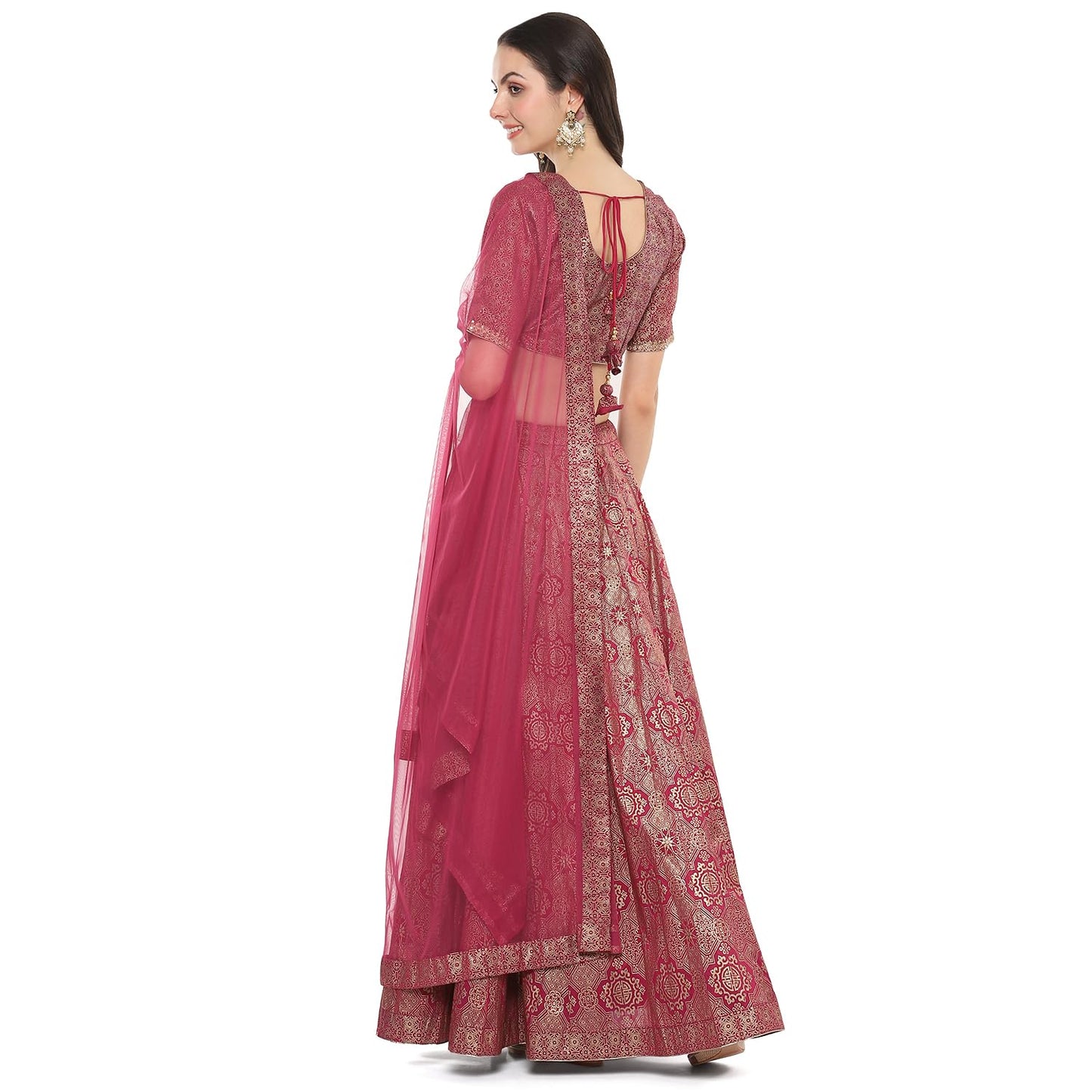 BIBA Women Cotton Blend Meganta Poly Dupion Straight Readymade Kurta Set (Skdasrtd8935Aw23Mgt_Purple_Large)