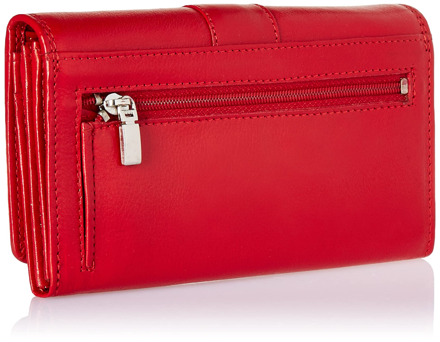 Calfnero Red-Multi Women's Wallet (MK-57-Red-Multi)