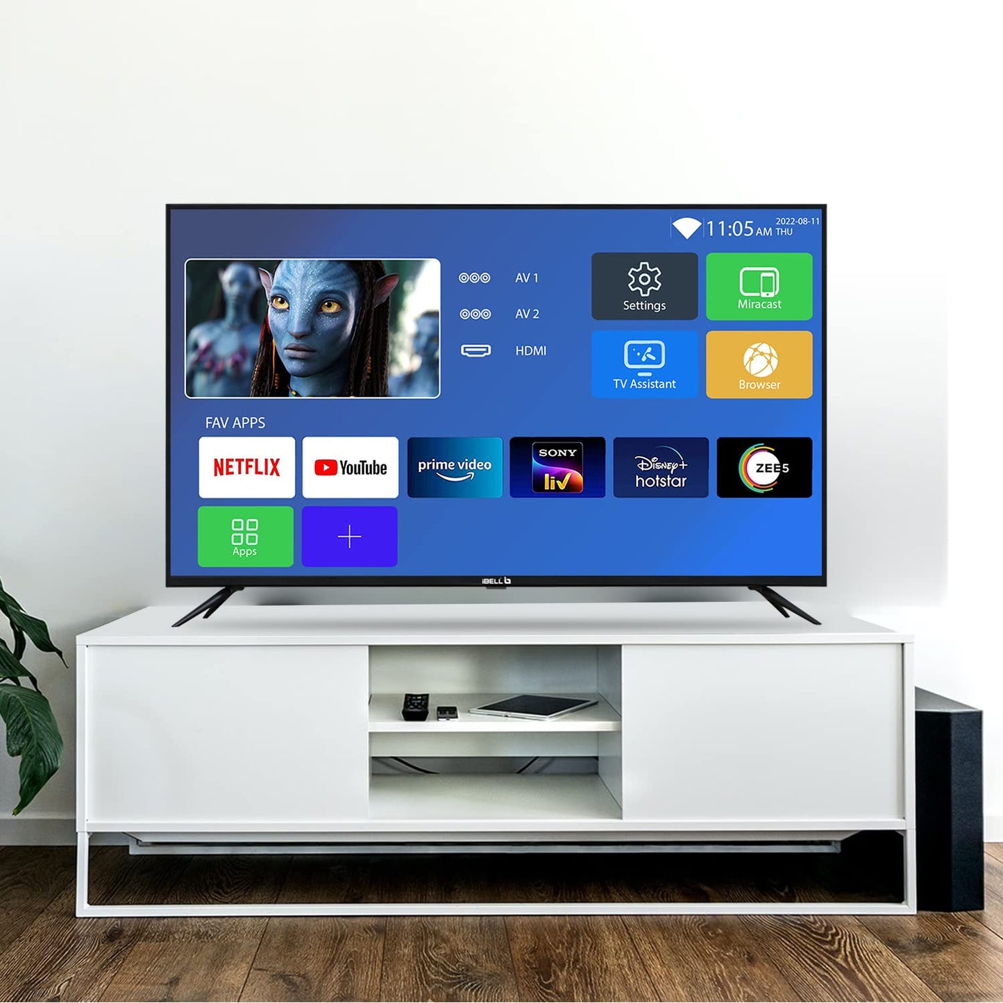 IBELL 80cm (32 inches) Smart LED TV - HD Ready, Android 9.0, Smart Features, Crisp Display, Sleek Design (LES325SE, Black)