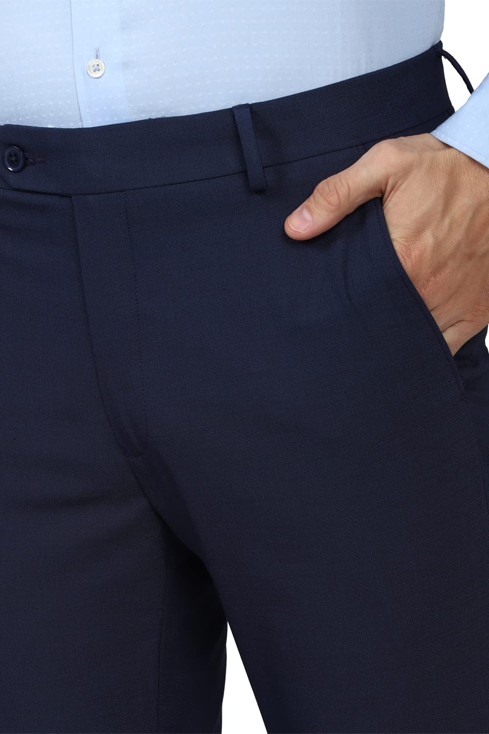 Van Heusen Men's Slim Work Utility Pants (VHTFFSLB050551_Navy_38)