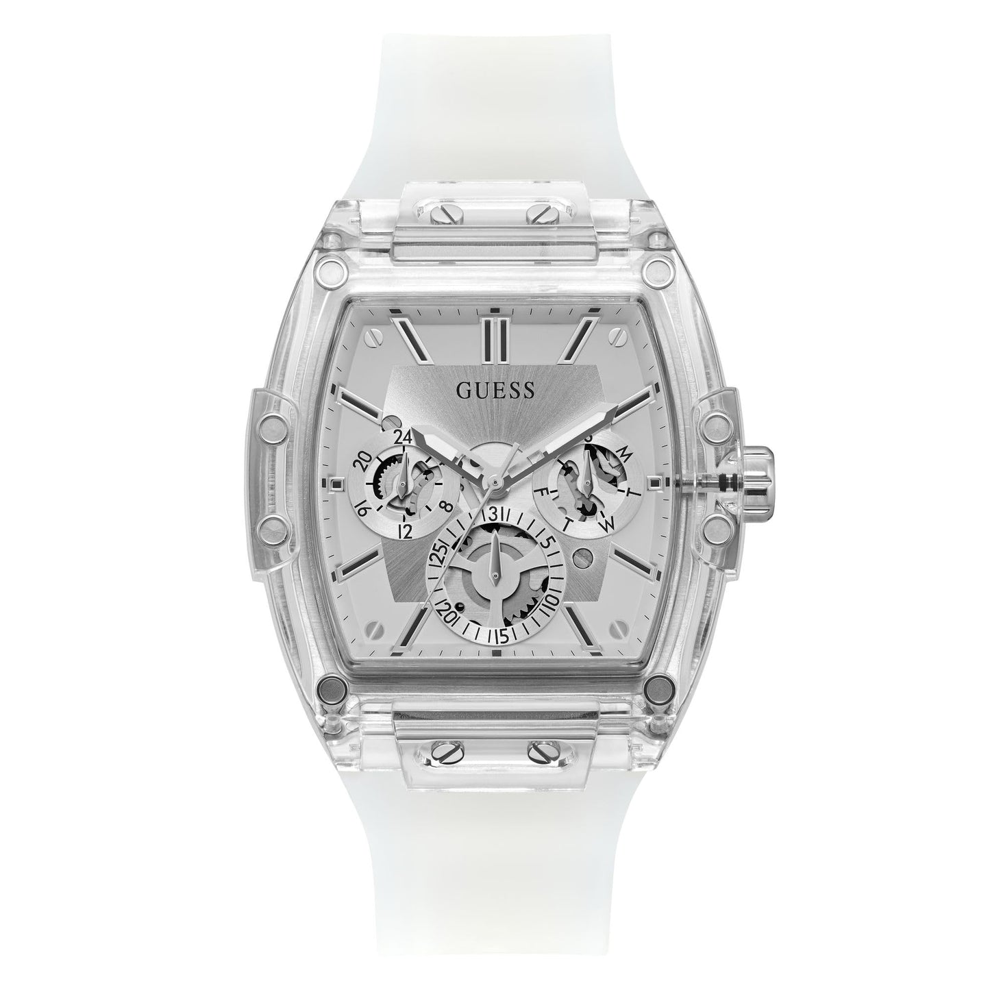GUESS Analog Silver Dial Men's Watch-GW0203G1