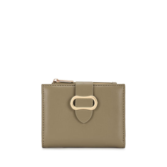 Fastrack Women's Buckle Flap Two-Fold Wallet | Multiple Card Slots, Cash Slots, Zip Coin Pocket, Buckle Design Flap | Stylish & Secure | 6 Months Warranty