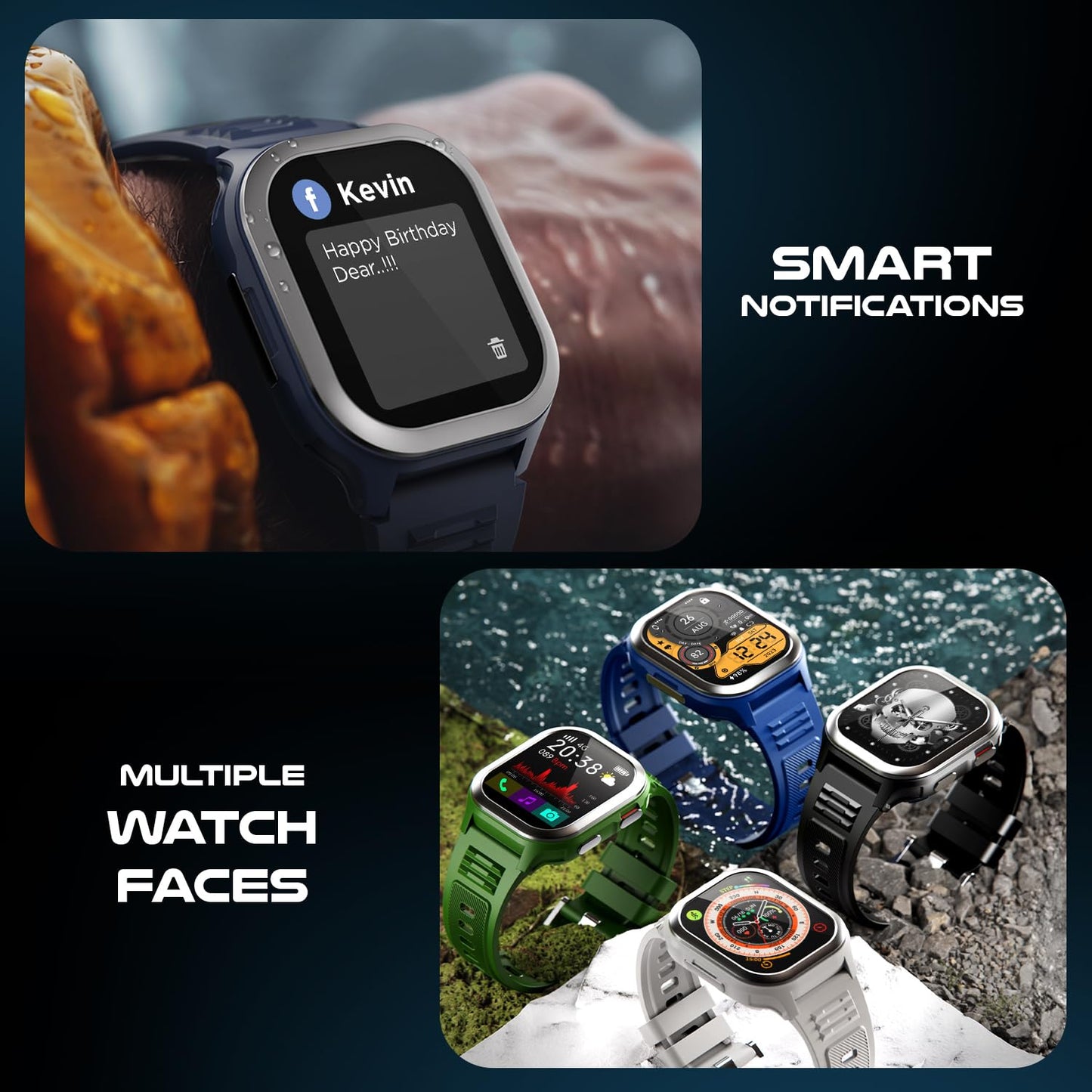 Fire-Boltt 4G Pro Volte Calling Smart Watch- 2.02” TFT Display, 4G Nano-SIM GPS, Health Suite, Sports Modes, 400mAh Battery (Black)