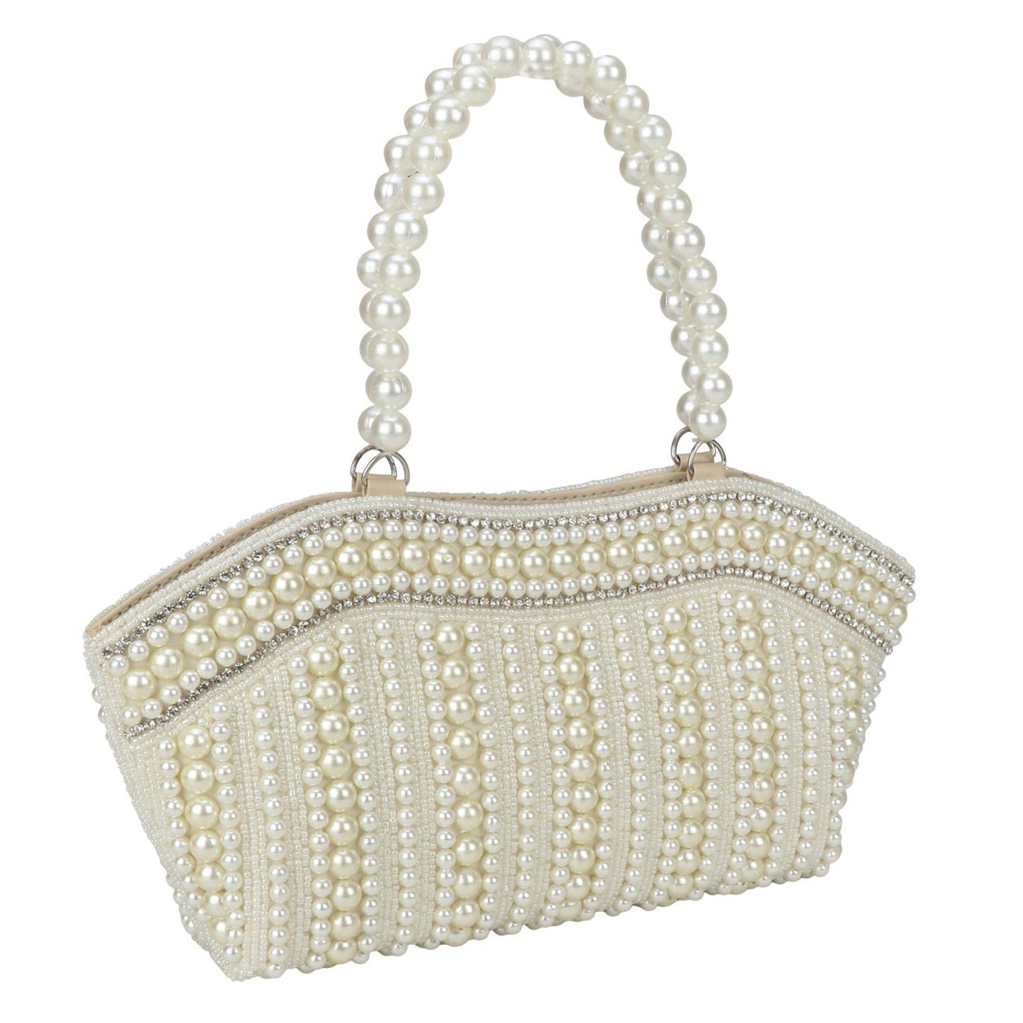 LONGING TO BUY Vanya Handicraft Collection Women's Pearl Clutch