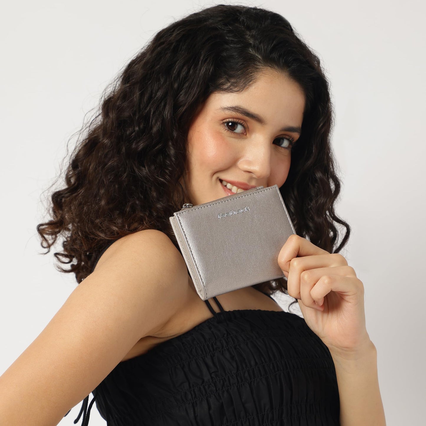 Fastrack Women's Two-Fold Wallet | Multiple Card Slots, Cash Slots, Zip Coin Pocket | Compact & Organized | 6 Months Warranty