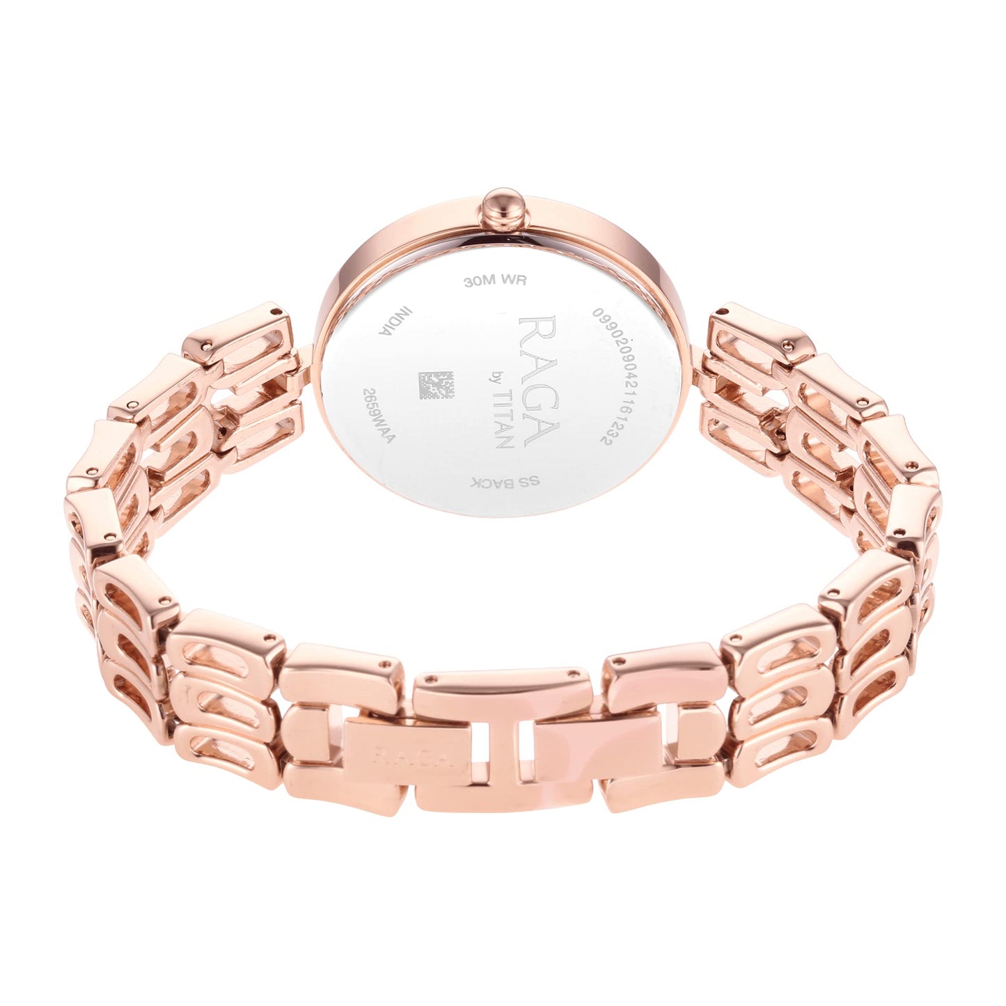 Titan Raga Chic Mother of Pearl Dial Women Analog Watch with Metal Strap-NS2659WM01/NT2659WM01