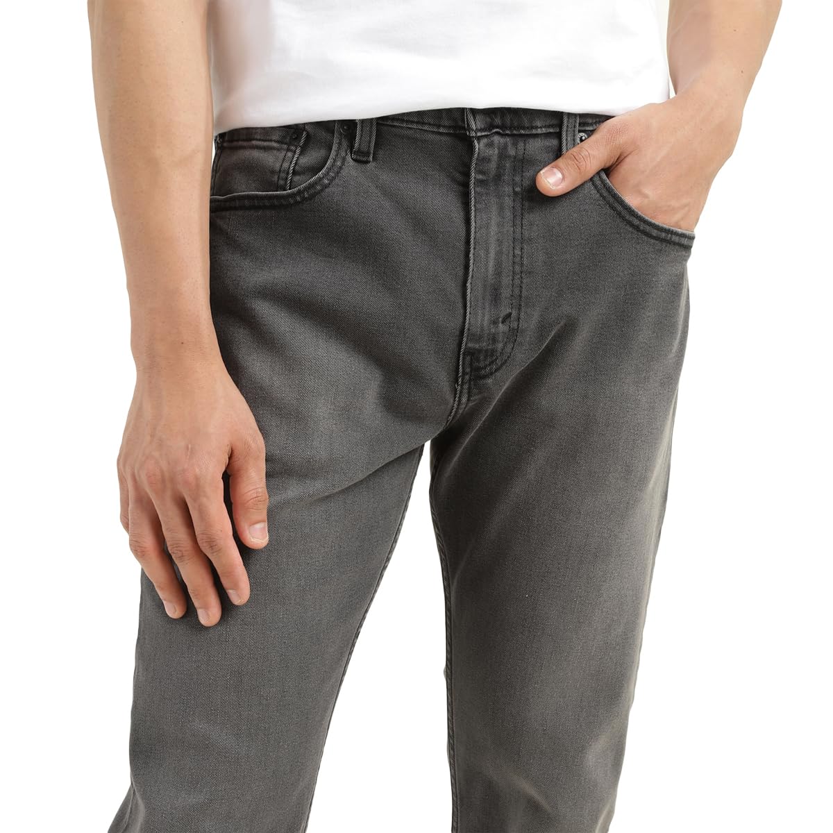 Levi's Men's 512 Slim Tapered Fit Mid-Rise Jeans Black | Rise Style: Mid Rise