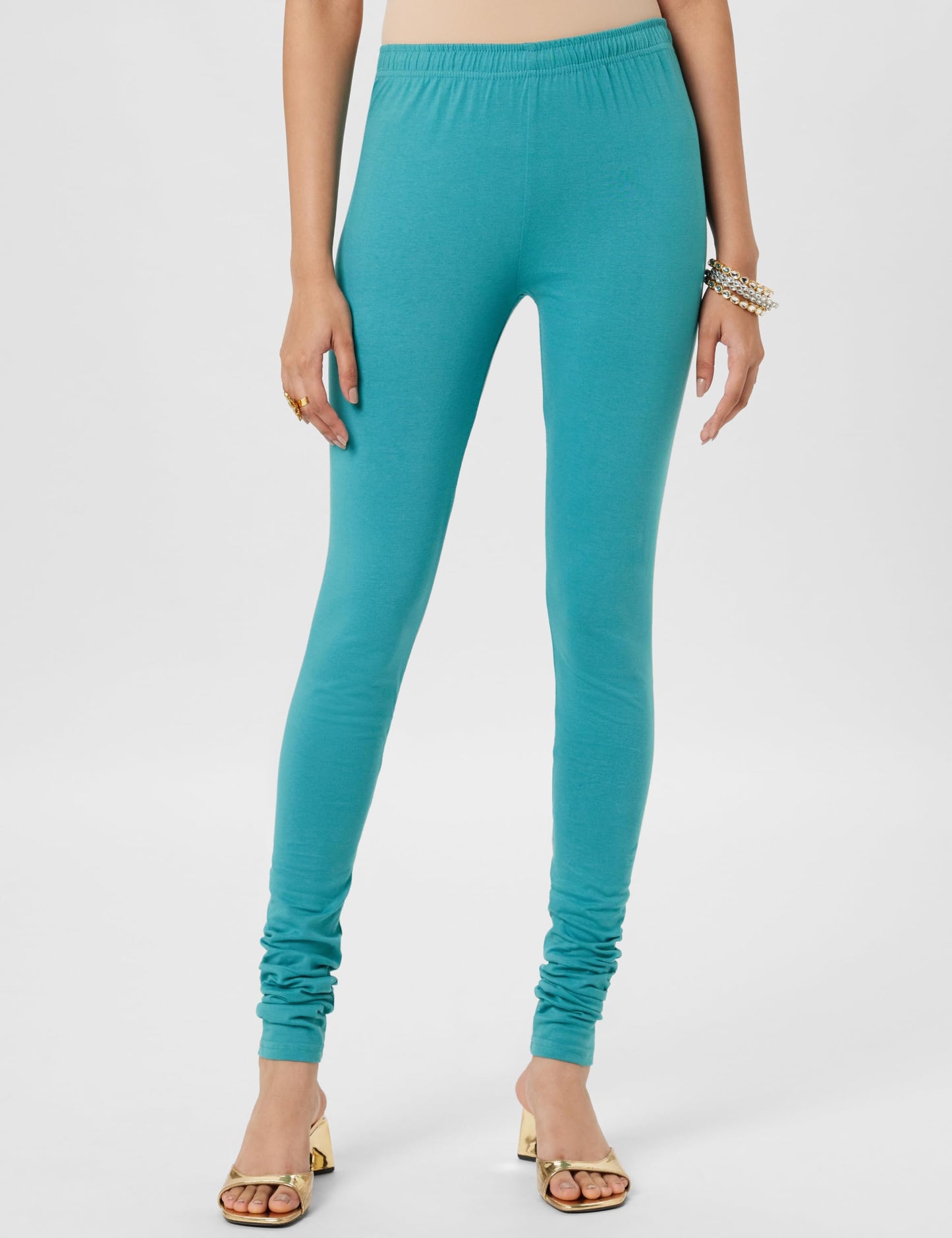 BIBA Cotton Blend Women Printed Anarkali Regular Fit Salwar Kurta Dupatta(Skdgold Mur9143_Sea Green_38)