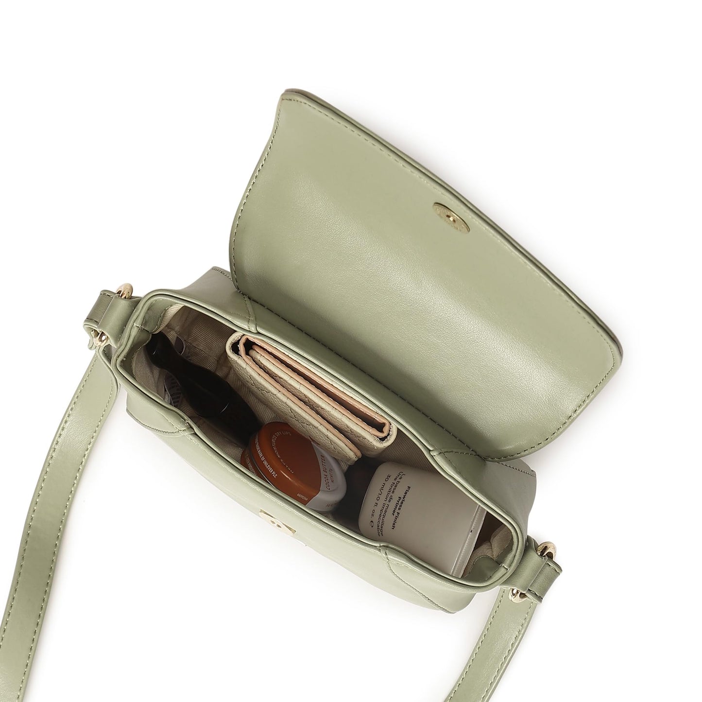 Fastrack Women's Chic Sling Bag | Adjustable Sling Belt, Inner Zip and Slip Pockets | Effortless Everyday Style | Women's Handbags | Sling for Casual Carry, Grey