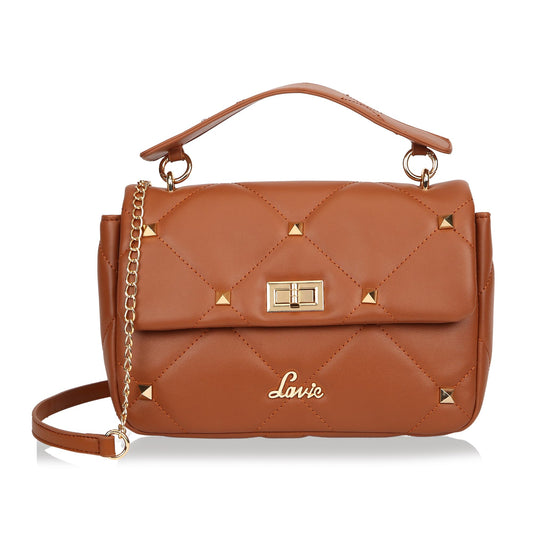 Lavie Women's Rev Flap Satchel Bag | Ladies Purse Handbag