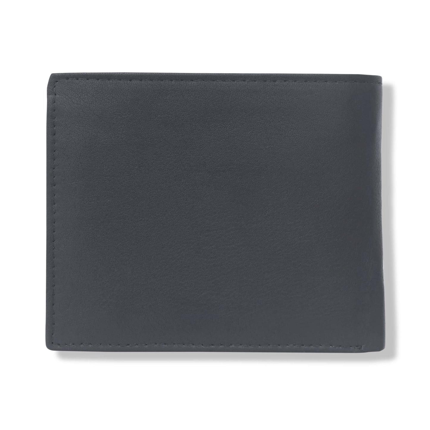 KARA Black Men's Leather Wallet - Bifold Genuine Leather - Purse Wallet for Men with 7 Visiting Cards Slots