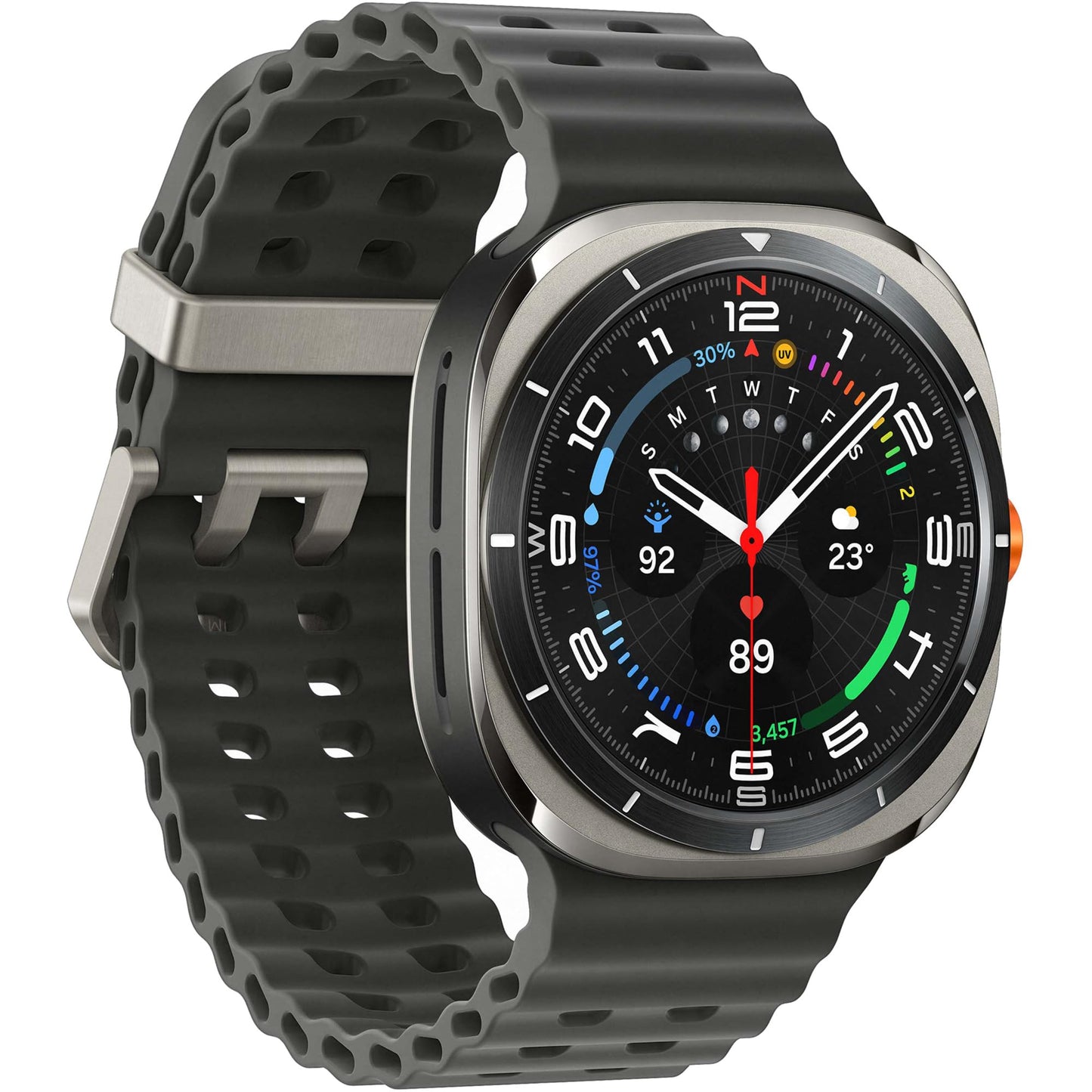 Samsung Galaxy Watch Ultra 47mm, LTE, with Upto 100h Battery | 3nm Processor | Dual GPS | Quick Button/Siren | Sapphire Glass & Titanium | 10ATM & IP68 | BP & ECG Monitor |Energy Score & Ages, Silver