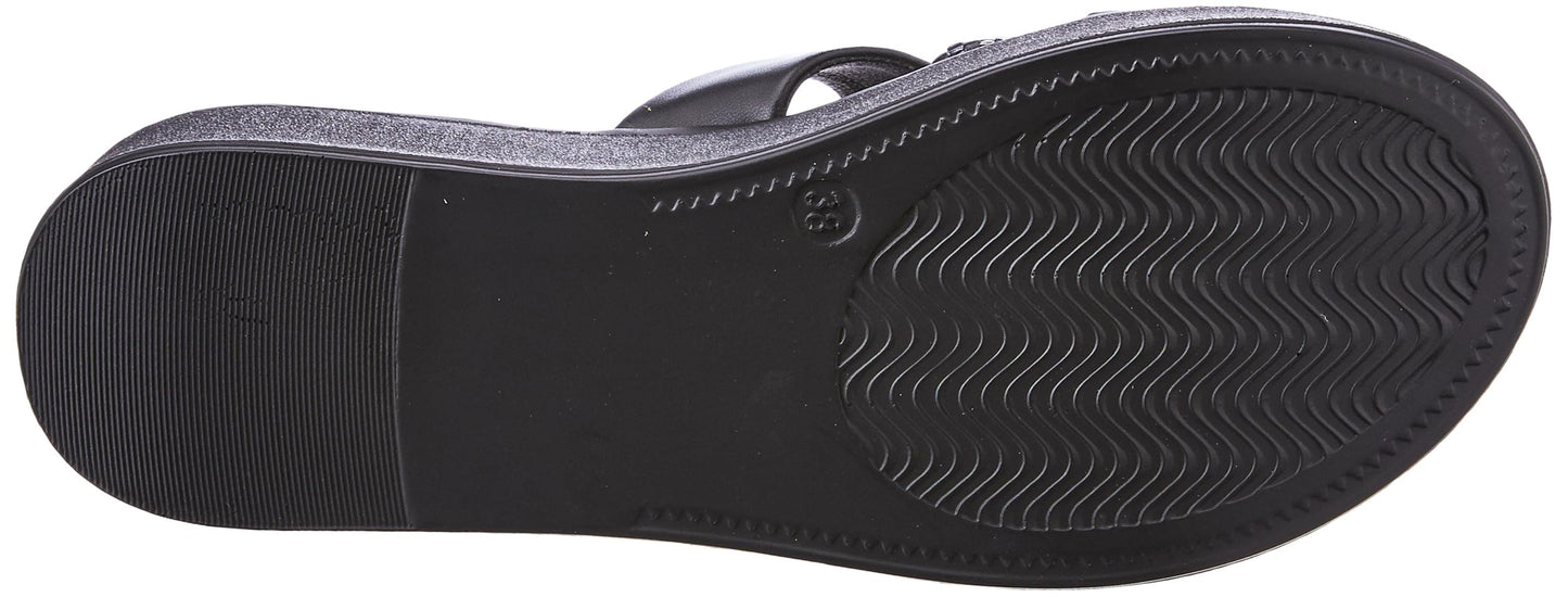 Metro Women Black Synthetic Sandals - EU/38 UK/5-34-60