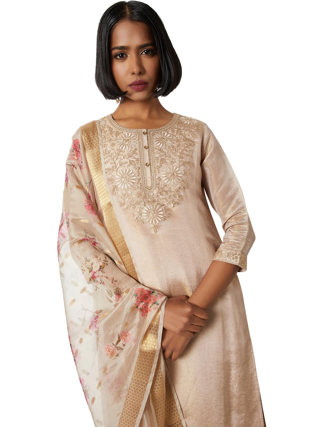 Max Women's Cotton Blend Kurta Set