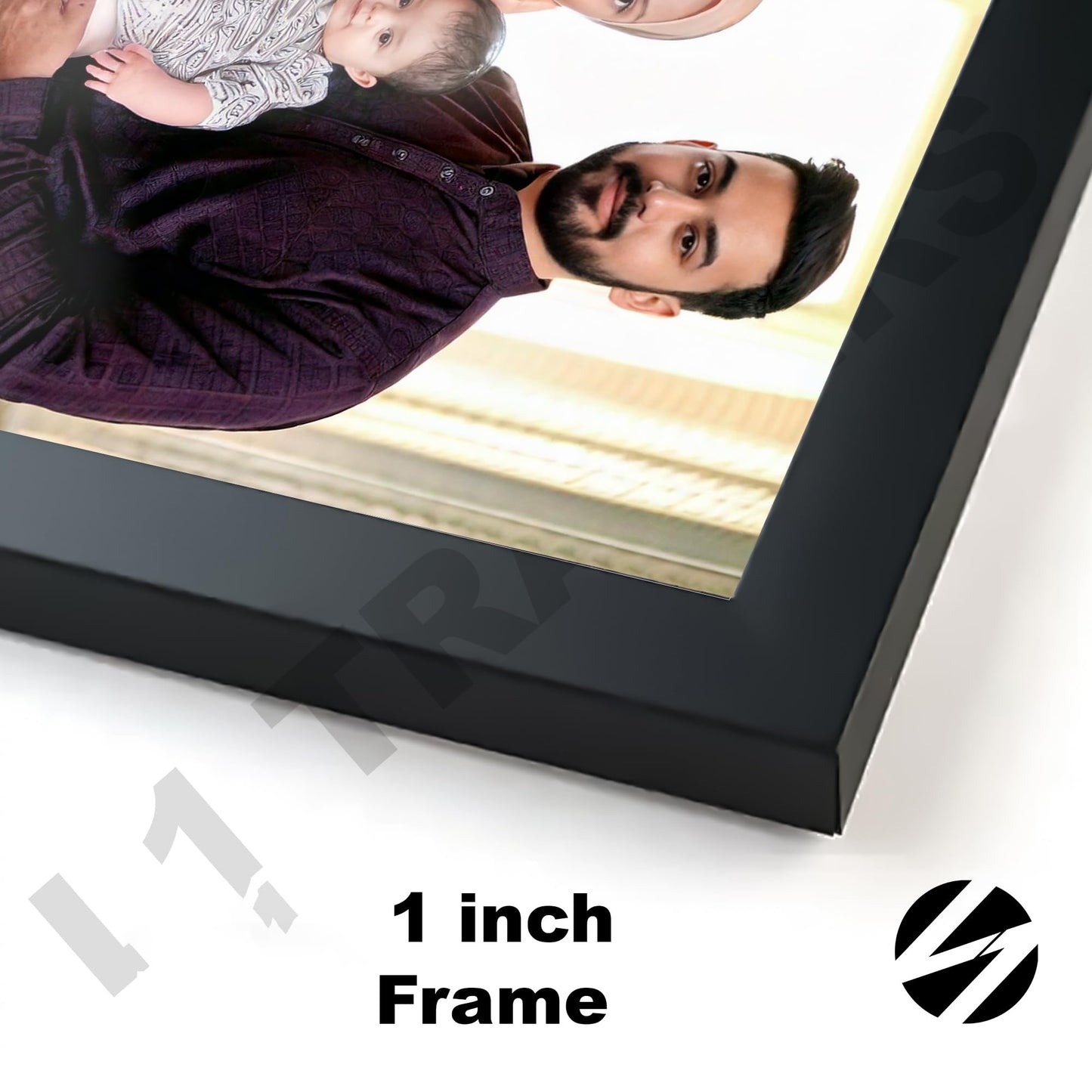 Customizable Premium Photo Frame – Upload Your Own Photo| Choose Your Preferred Frames | Strong & Durable Gift for Birthday, Anniversary, Wedding And Other Occasions | 8mm Backboard & 1 Inch Frames | Glossy, Matte, Glitter Lamination or Acrylic Finish | 6