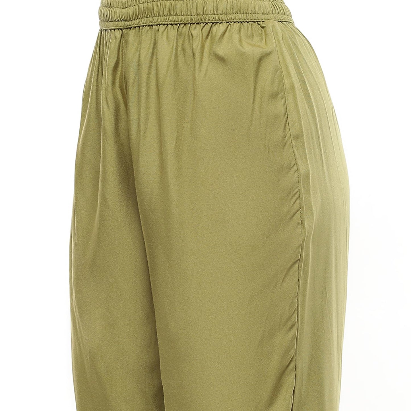 BIBA Women's Polyester Blend Kurta Sets (SKDRIVYT10119AW24MEH_Mehndi