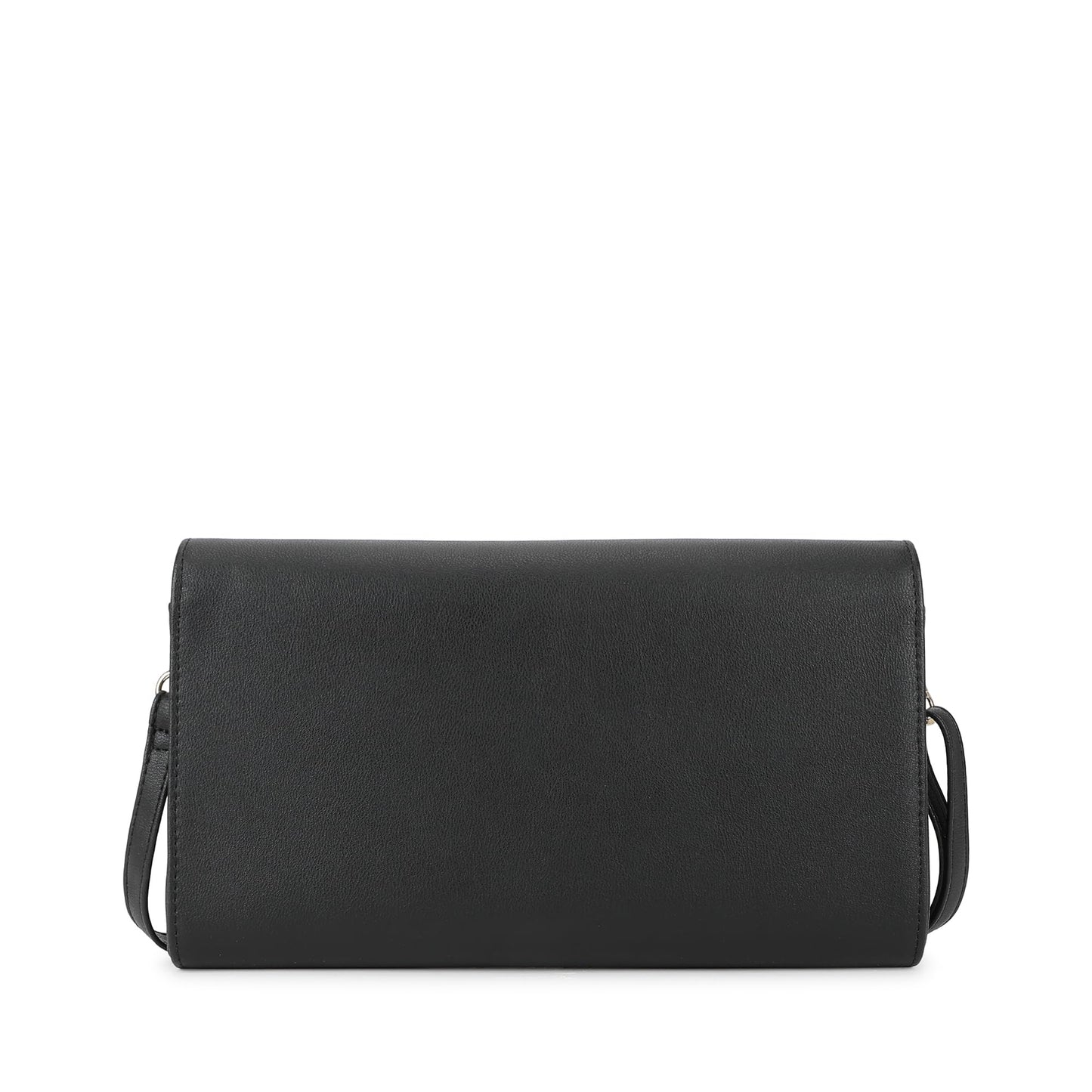 Fastrack Solid Sling Bag For Women, Girls and Ladies | with Adjustable Sling Straps | Made of Premium PU Material | Ladies Purse Handbag | Slings For Casual Carry, Black