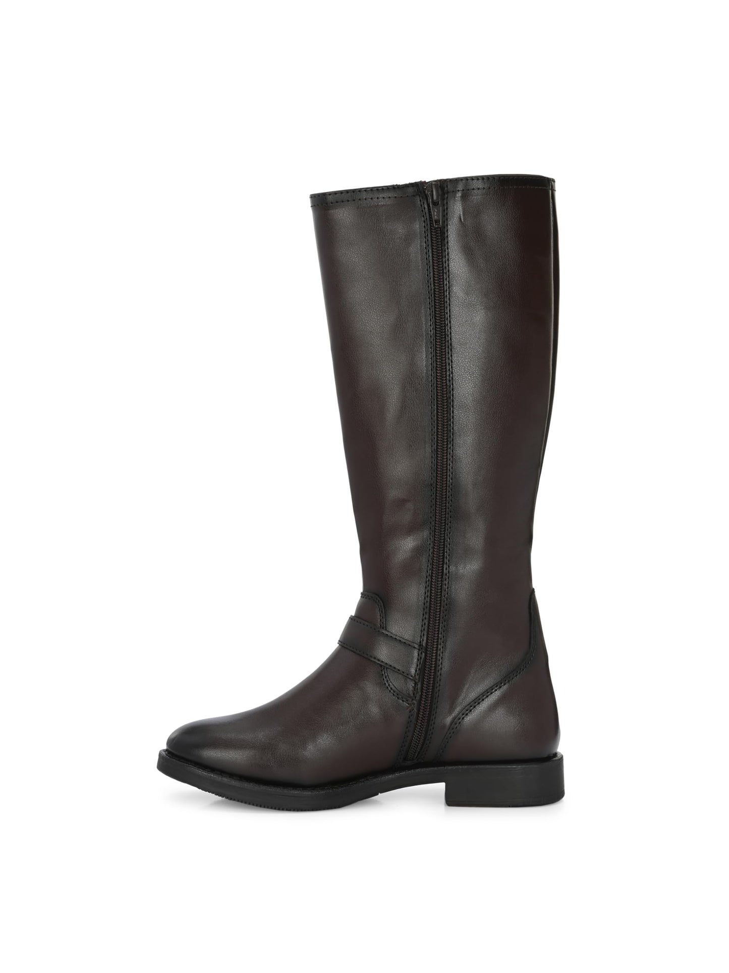 Delize Brown women mild Heel Knee Boots 64480-37