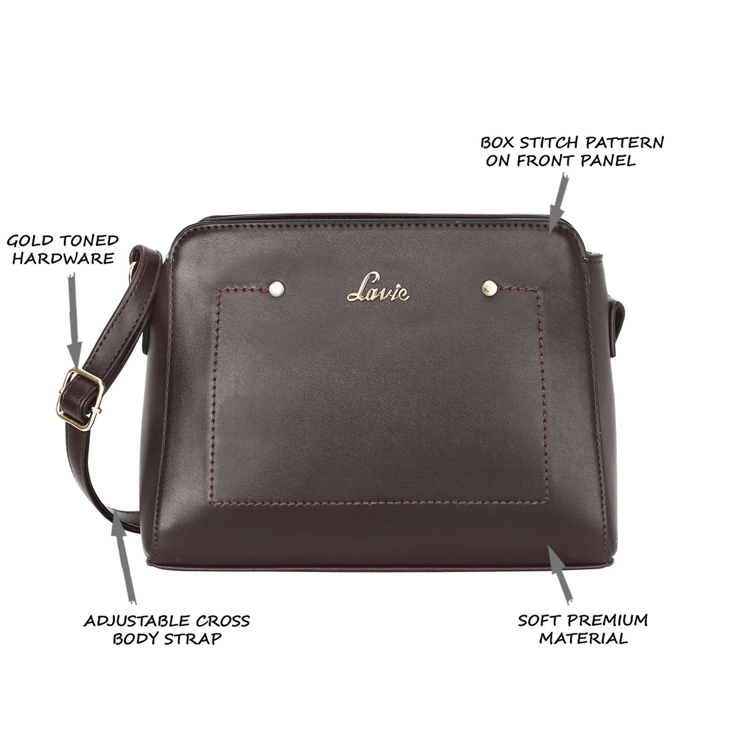 Lavie Unisex-Adult Sling Bag (Brown)