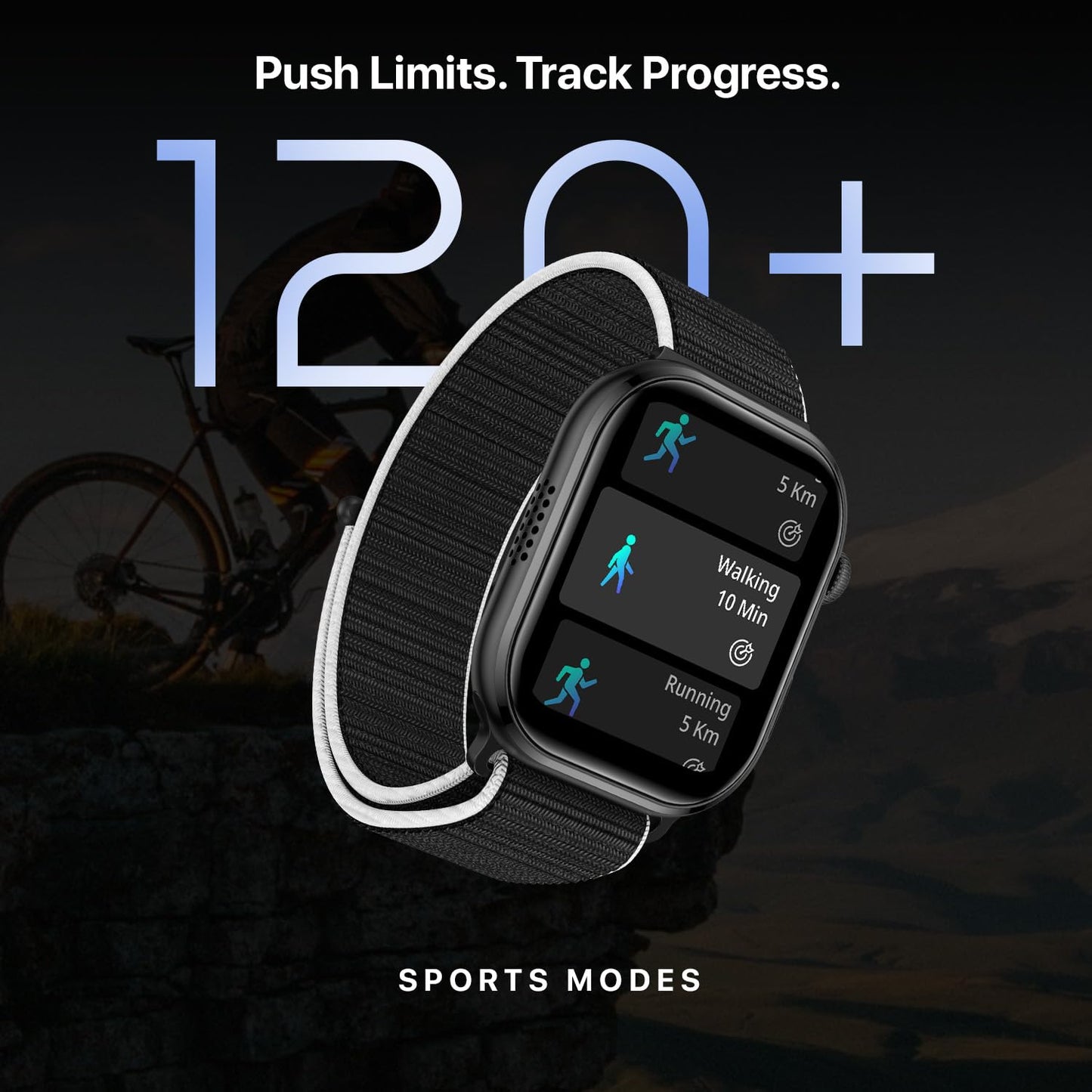 Fire-Boltt Brillia Pro Smart Watch with 51.3mm (2.02 inch) AMOLED Display, Bluetooth Calling, SpO2, Heart Rate Monitoring, 120+ Sports Modes, IP67 Waterproof, Long Battery Life (Active Black)