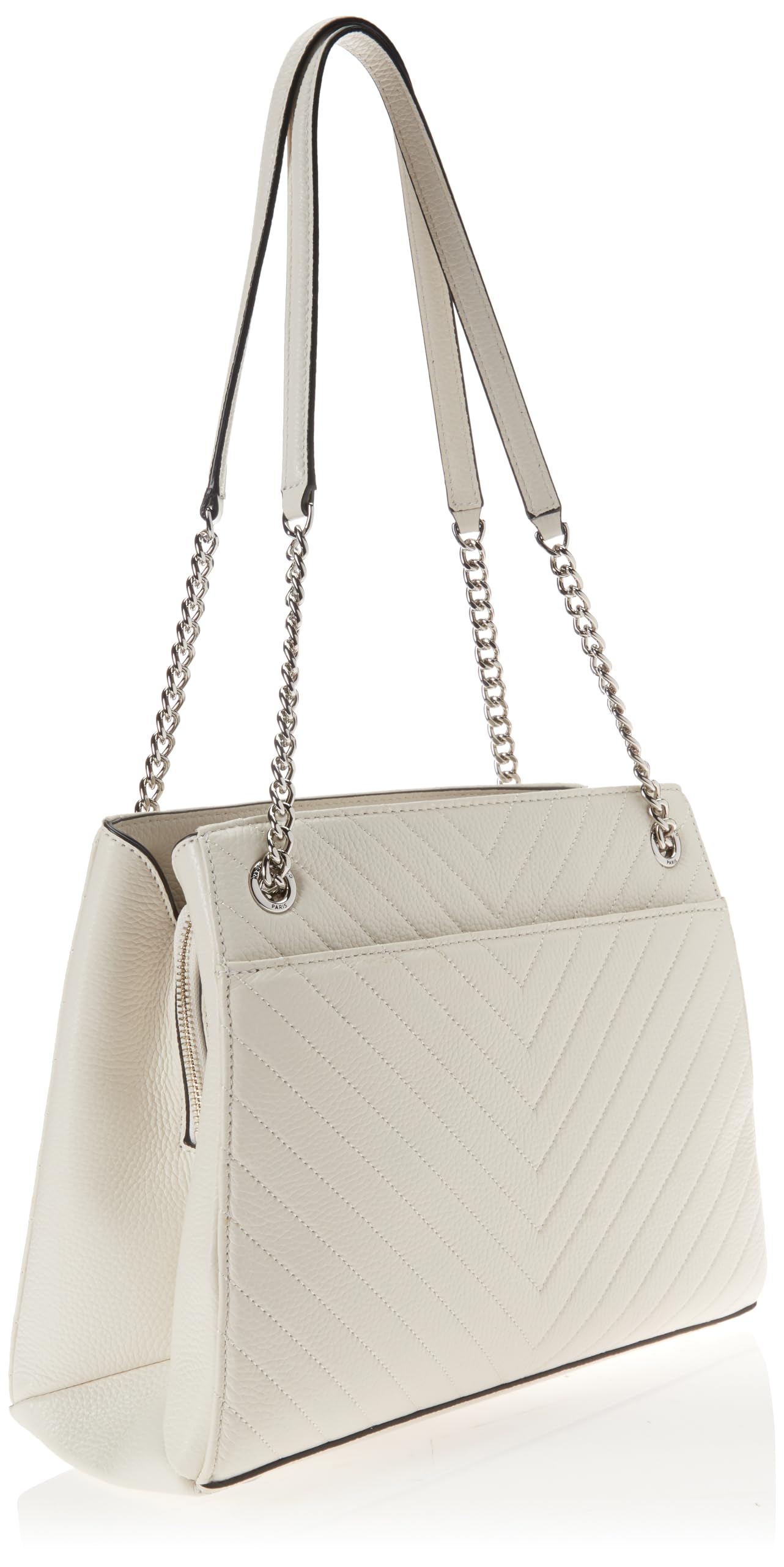 Karl Lagerfeld Paris Charlotte Shoulder, Winter White/Silver, One Size