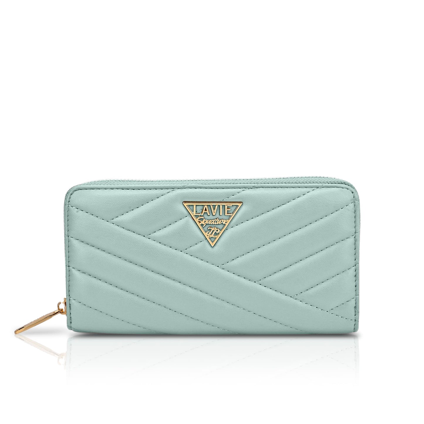 Lavie Signature Women's Quilt Berlin Zip Around Wallet |Gift for Women