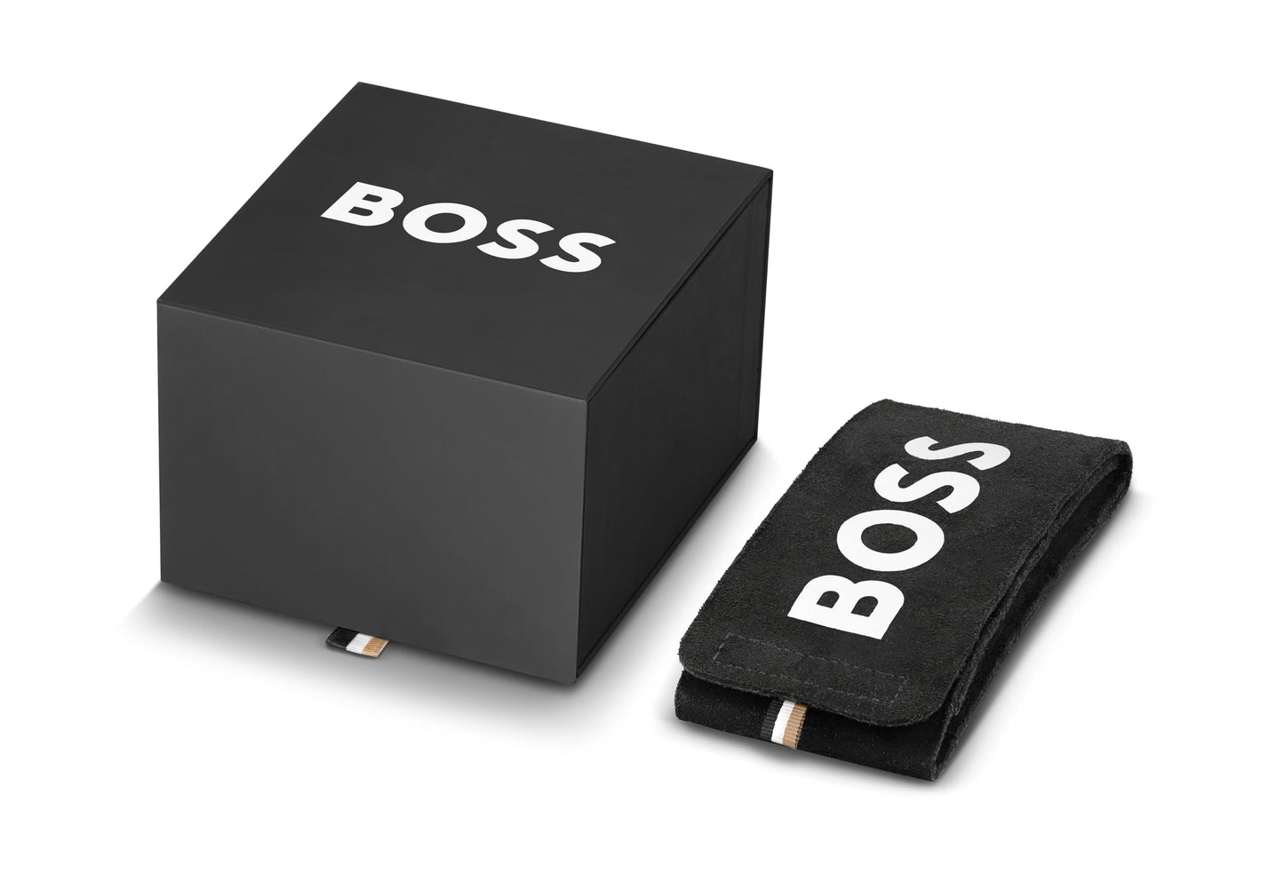 BOSS Hugo Stainless Steel Commissioner Analog Black Dial Men Watch-1513833, Silver Band