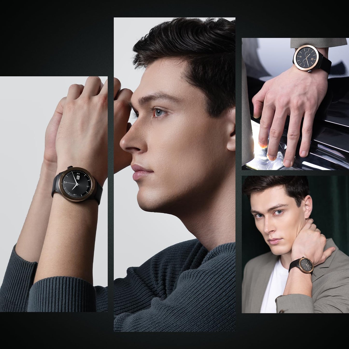 Noise Halo 2 MOD Smart Watch with Swappable Bezel Editions (Classic, Statement), 1.46" AMOLED, Smart Island, BT Calling, Metallic Build, Health Suite, Upto 7 Days Battery (Elite Black)