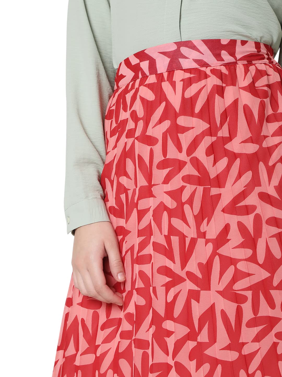 Vero Moda Polyester Western Skirt Pink