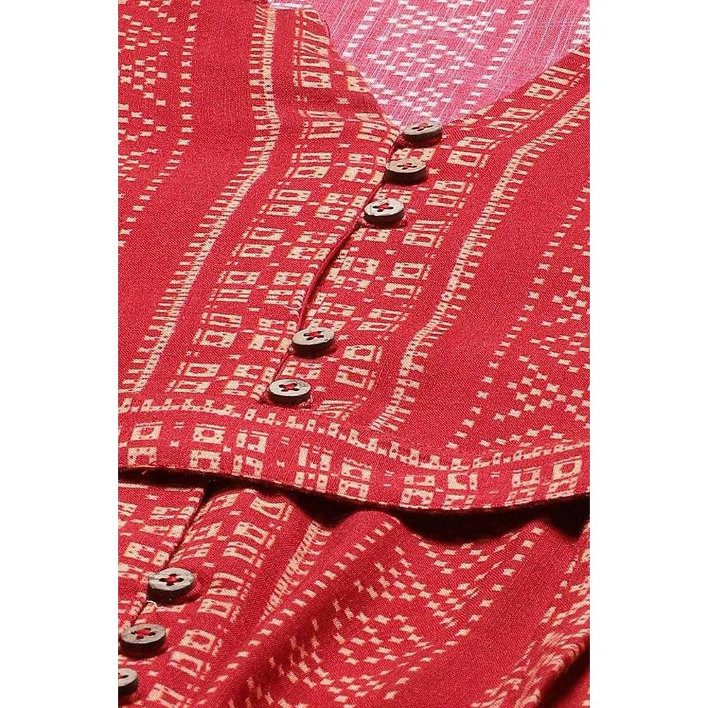 BIBA Women Printed Mix and Match(Summer D1503_Rust_42)