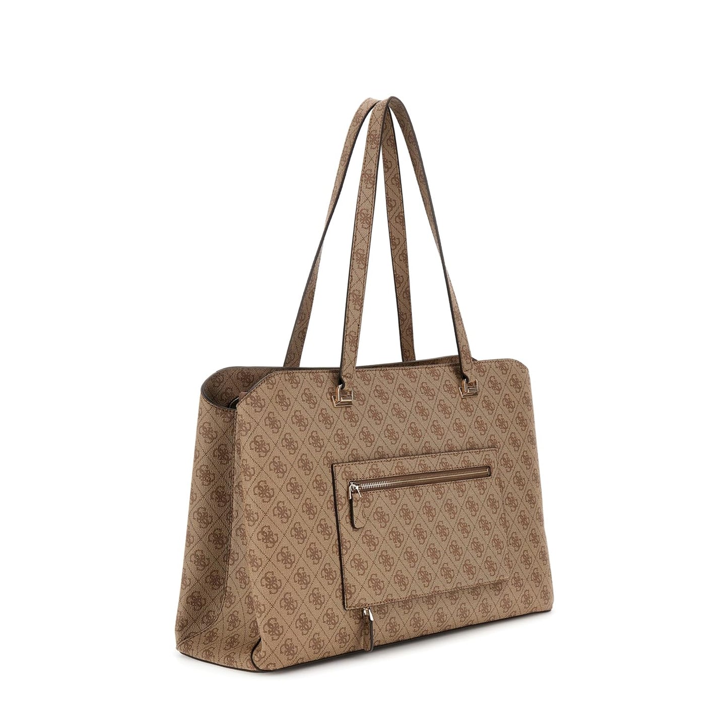 GUESS Women's Brown Printed Tote Bag| Ladies Purse Handbags | Gift For Ladies