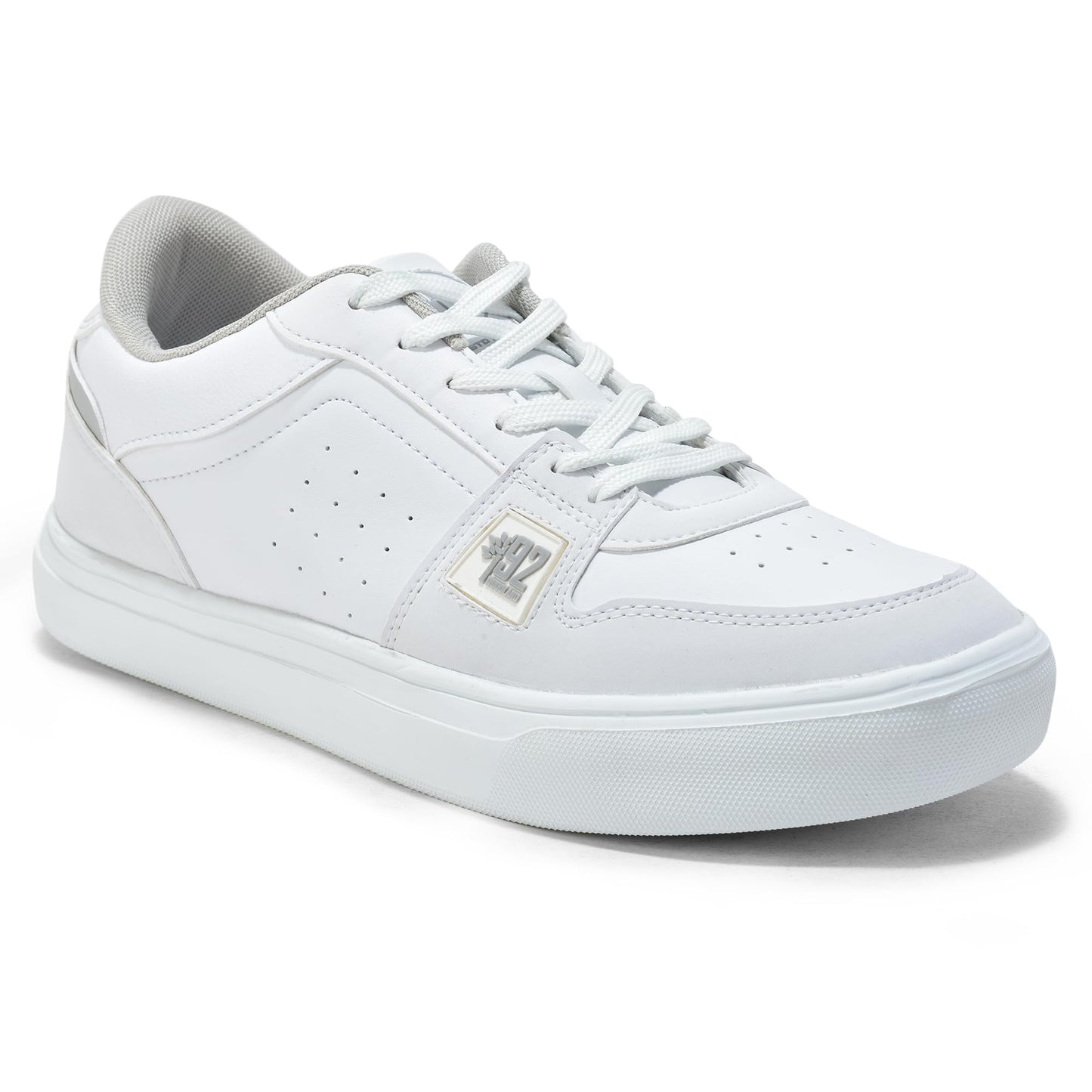 Woodland Men's White PU Sneakers-10 UK (44EURO) (OSNK 4988023)