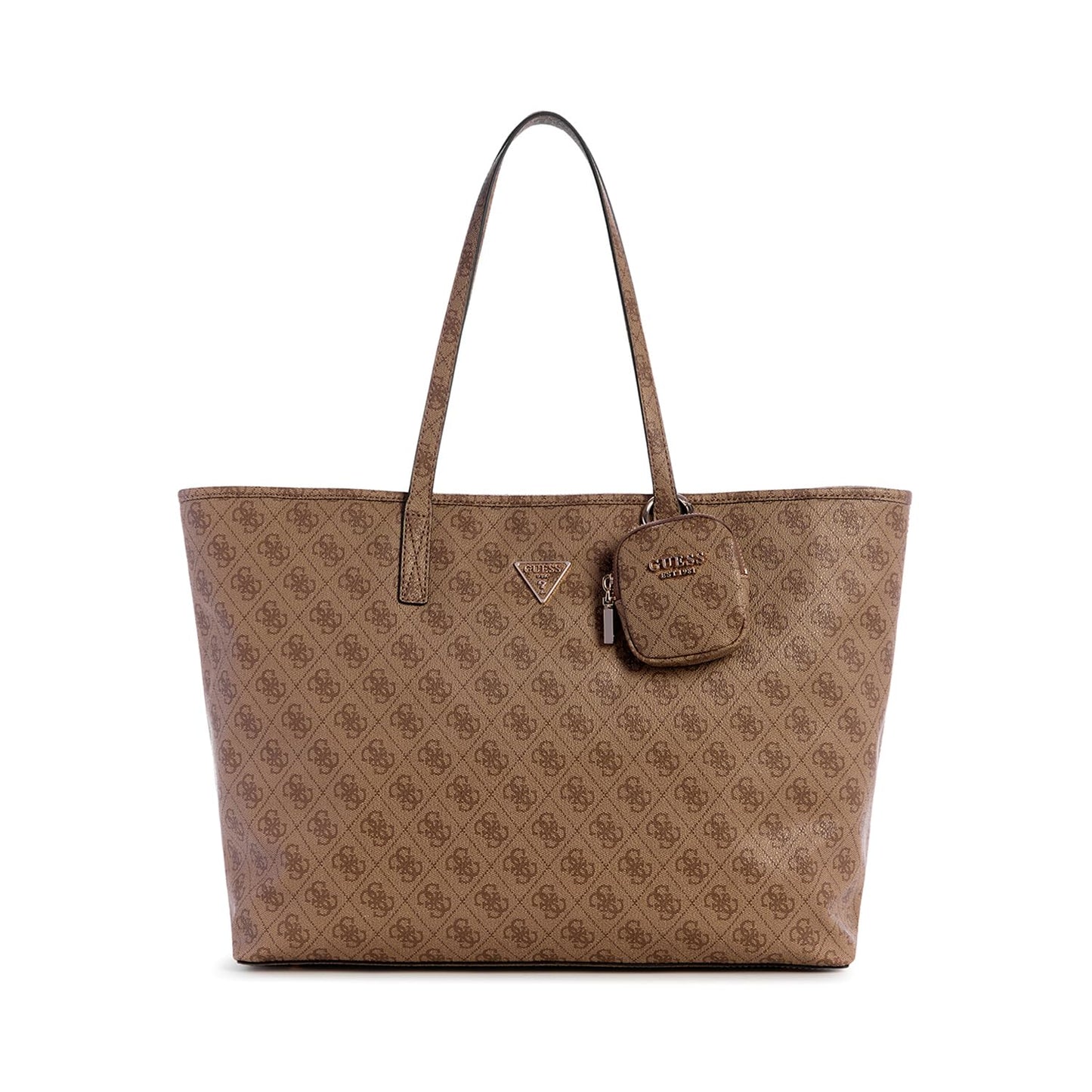 Guess Women's Latte Logo Printed Tote| Ladies Purse Handbags | Gift For Ladies