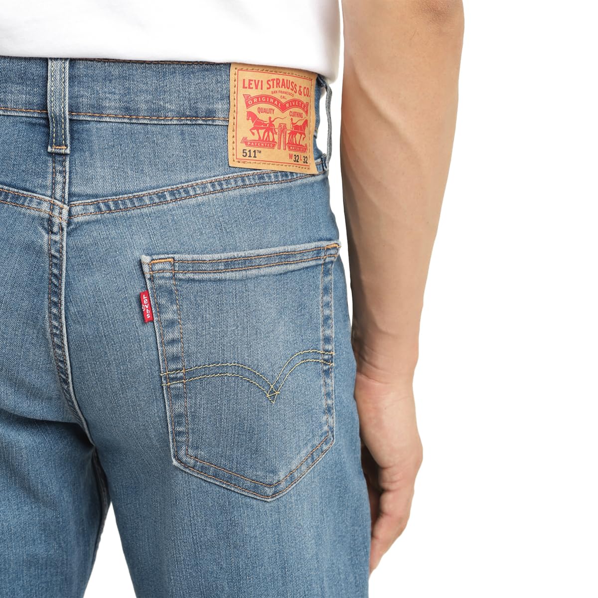 Levi's Men's 511 Slim Fit Mid Rise Jeans Blue, 28