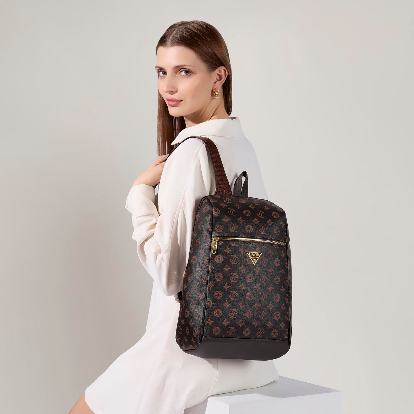 Lavie Signature Women's St.Louis 11L Fashion Backpack for Women | Compact Backpack | Ladies purse | Stylish Shoulder Bag | Gift for Women