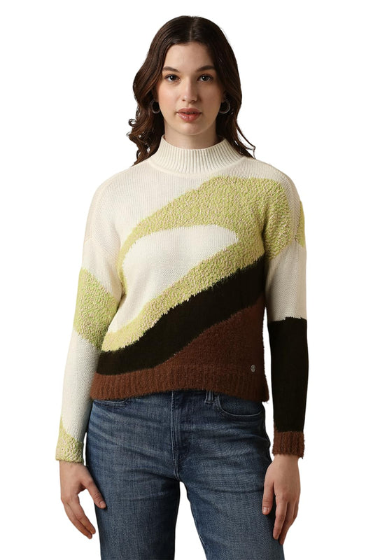 Allen Solly Women's Acrylic Casual Sweater