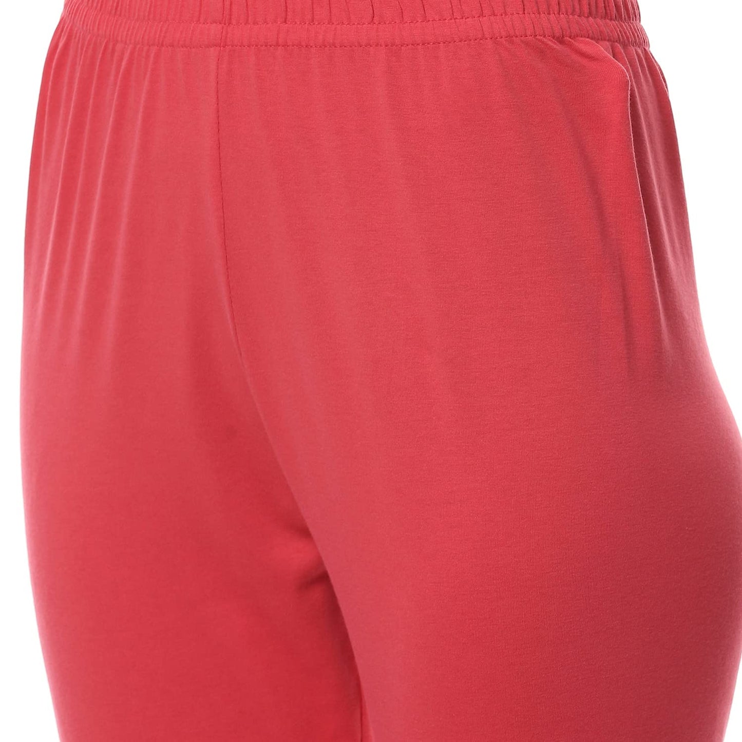 BIBA Women's Cotton Pink Straight Kurta Churidar Suit Set