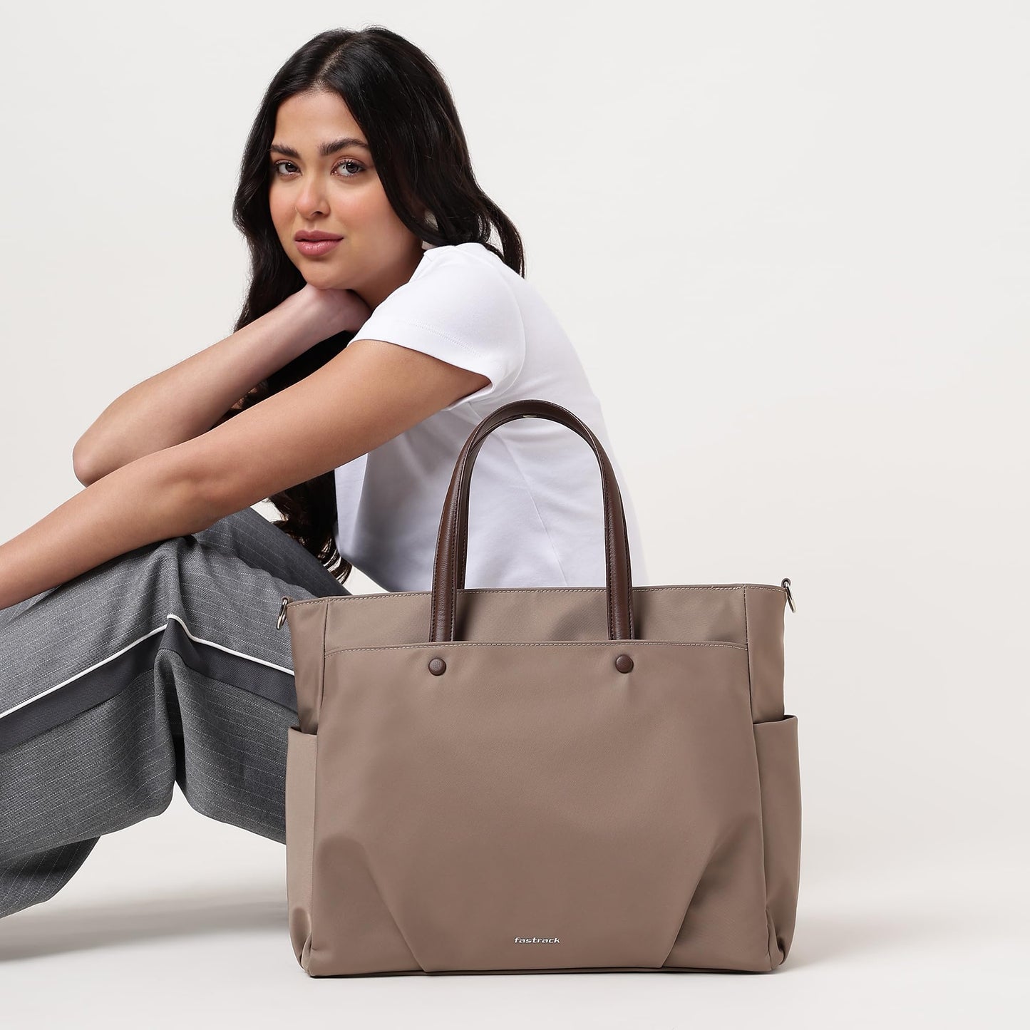 Nylon Edge Laptop Tote | Laptop Bag for Women & Men | Dual Carry Options | Fits 15" Laptop | Nylon Material