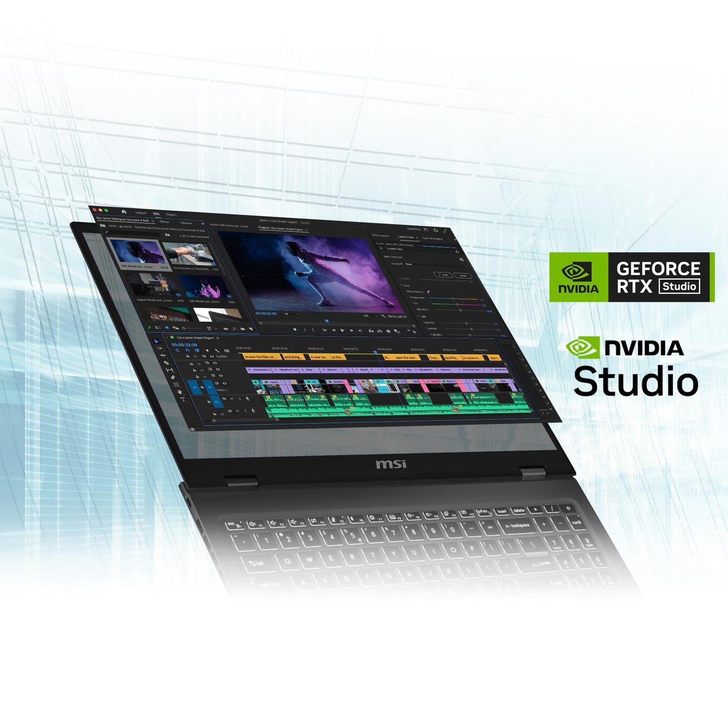 MSI Prestige 16 AI Studio,Intel Core Ultra 9 185H,Built-in AI,41CM UHD+ OLED Thin and Light Laptop(32GB/1TB NVMe SSD/Windows 11 Home/NVIDIA GeForce RTX 4060, GDDR6 8GB/Stellar Grey/1.9Kg),B1VFG-069IN