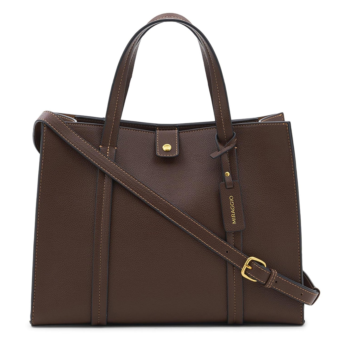 Miraggio Grace Solid Tote Bag For Women With Adjustable & Detachable Sling | Tote Bag For Women Stylish