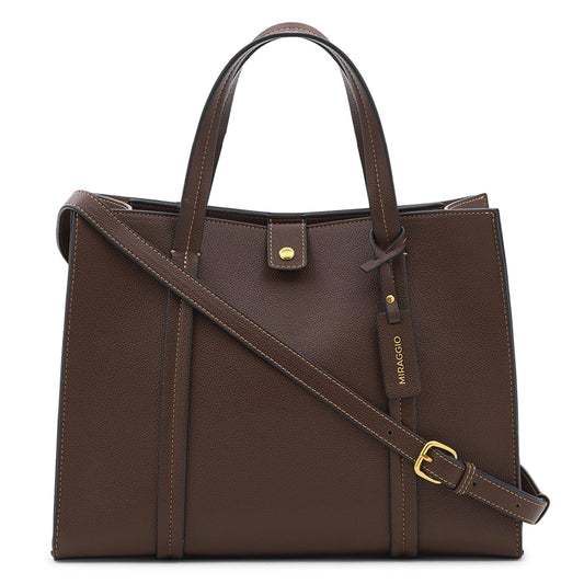 Miraggio Grace Solid Tote Bag For Women With Adjustable & Detachable Sling | Tote Bag For Women Stylish