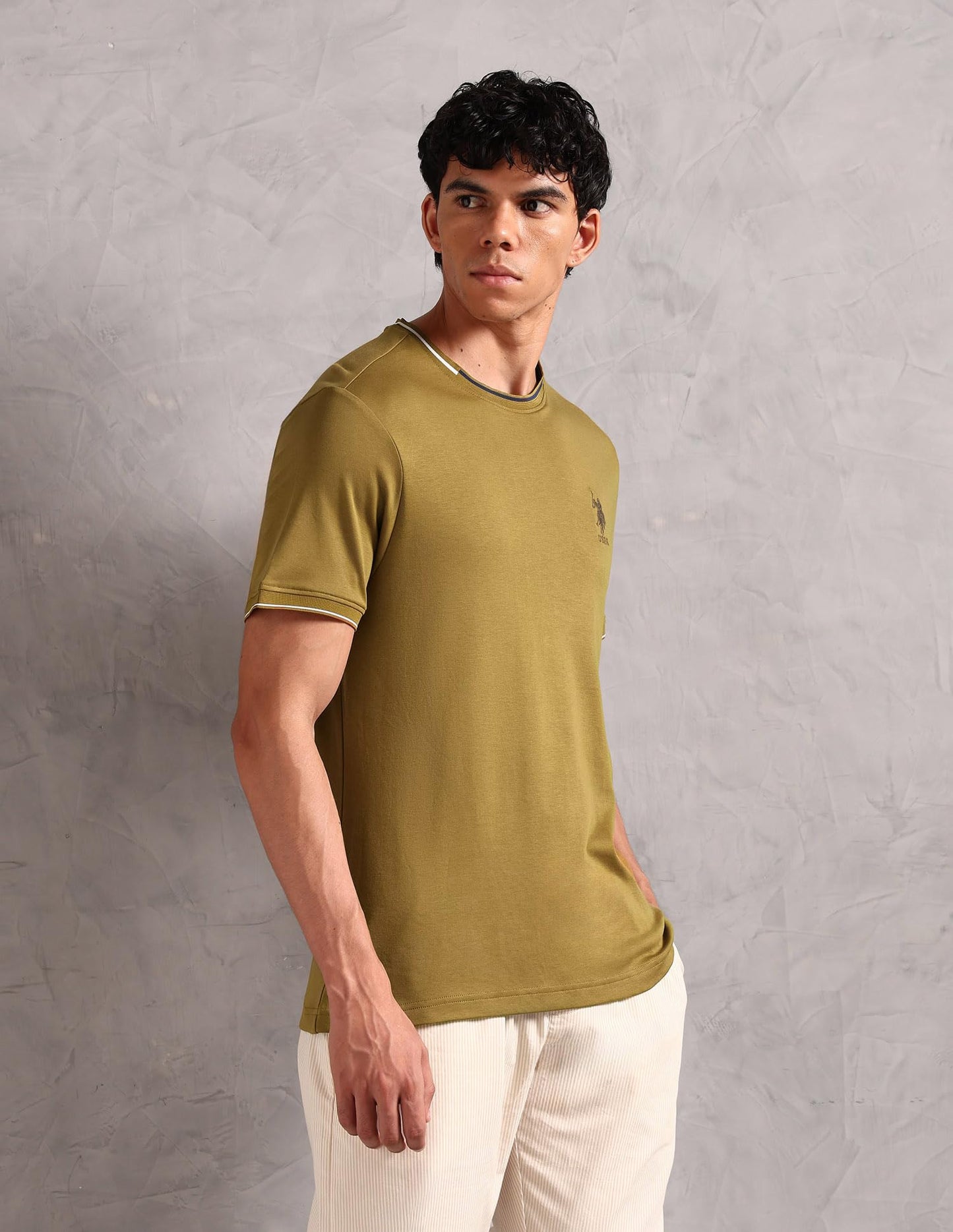 U.S. POLO ASSN. Men's Regular Fit T-Shirt (OEE08-PL_Breen