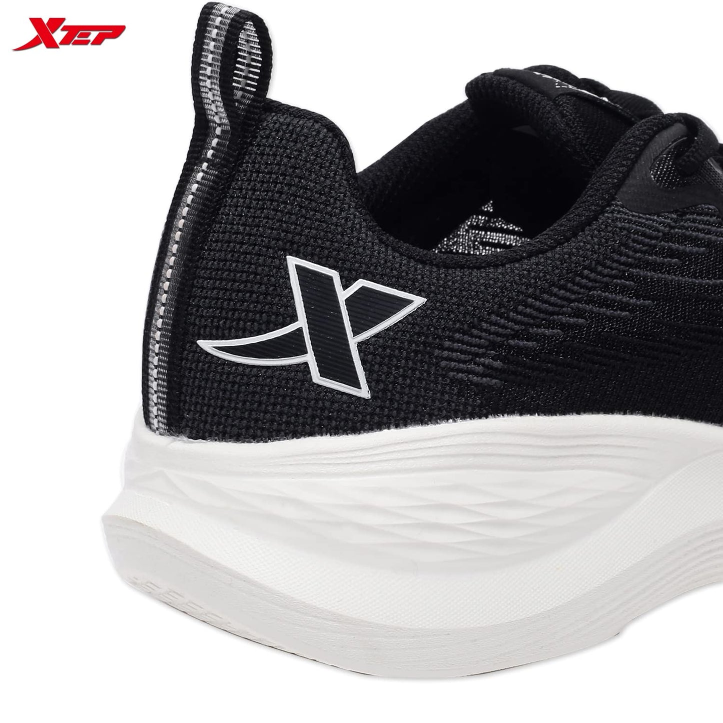 XTEP Women's Black EVA Foam Outsole Comfort Sports Running Shoes (6 UK) - SaumyasStore