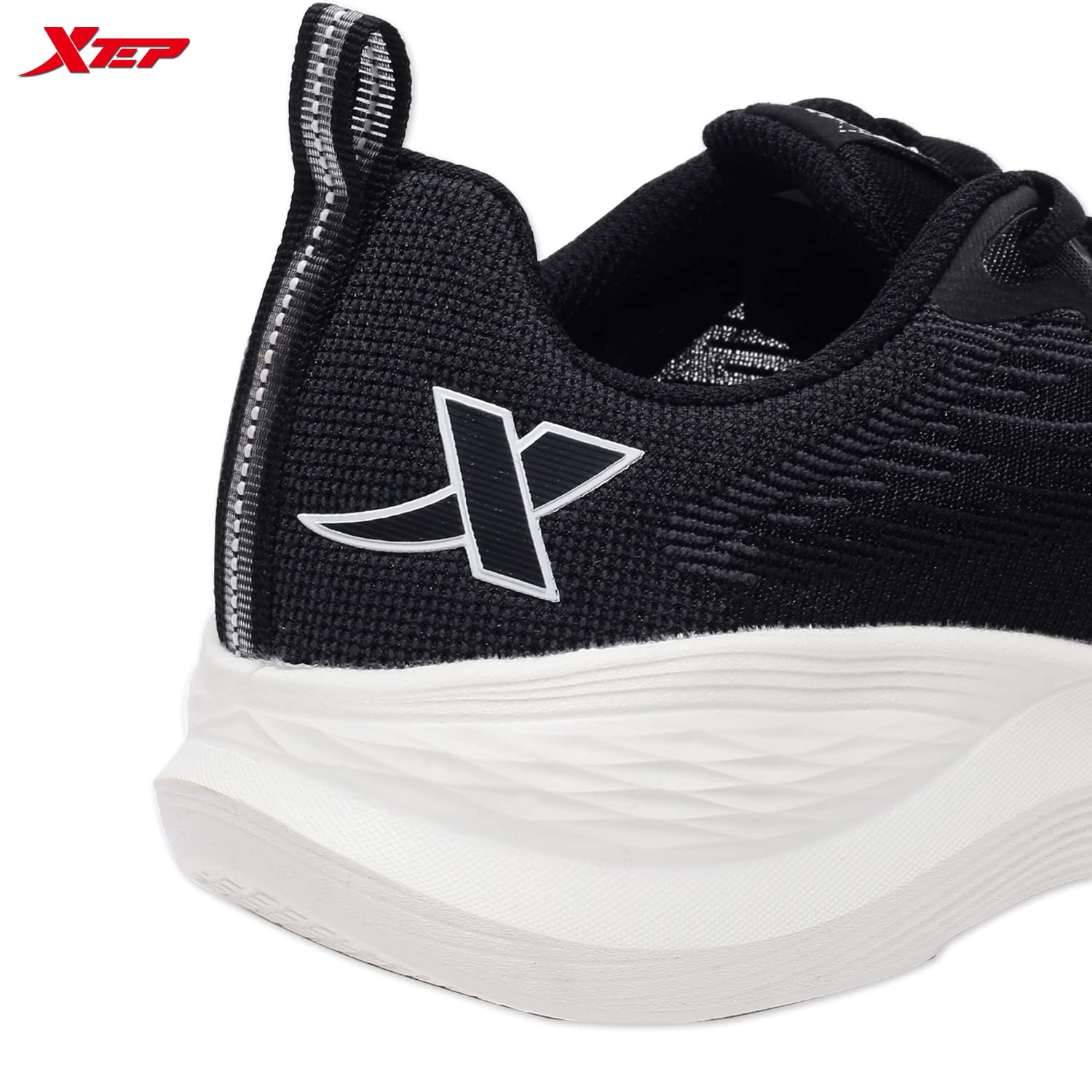 XTEP Women's Black EVA Foam Outsole Comfort Sports Running Shoes (6 UK) - SaumyasStore