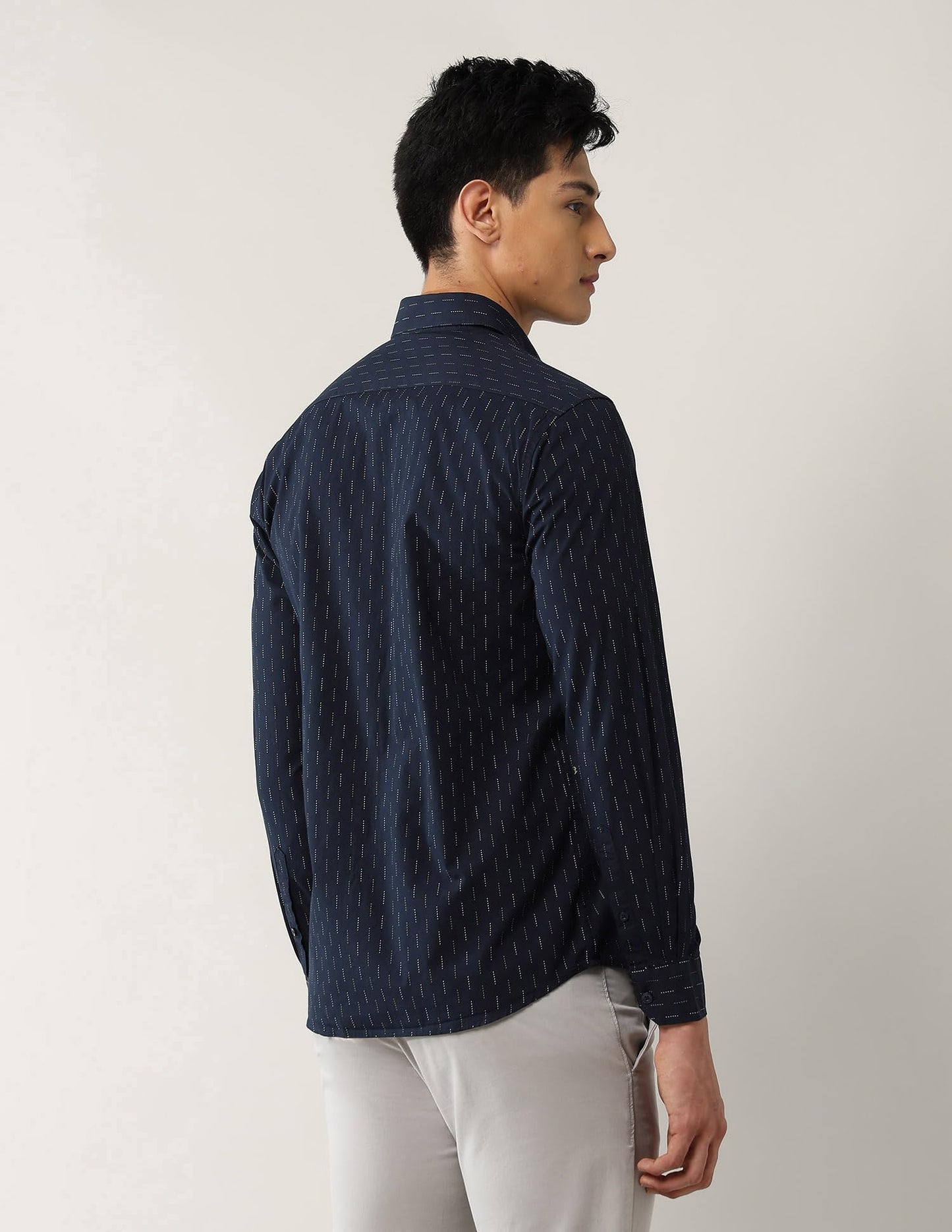 Arrow Sport Men's Geometric Printed Slim Fit Shirt